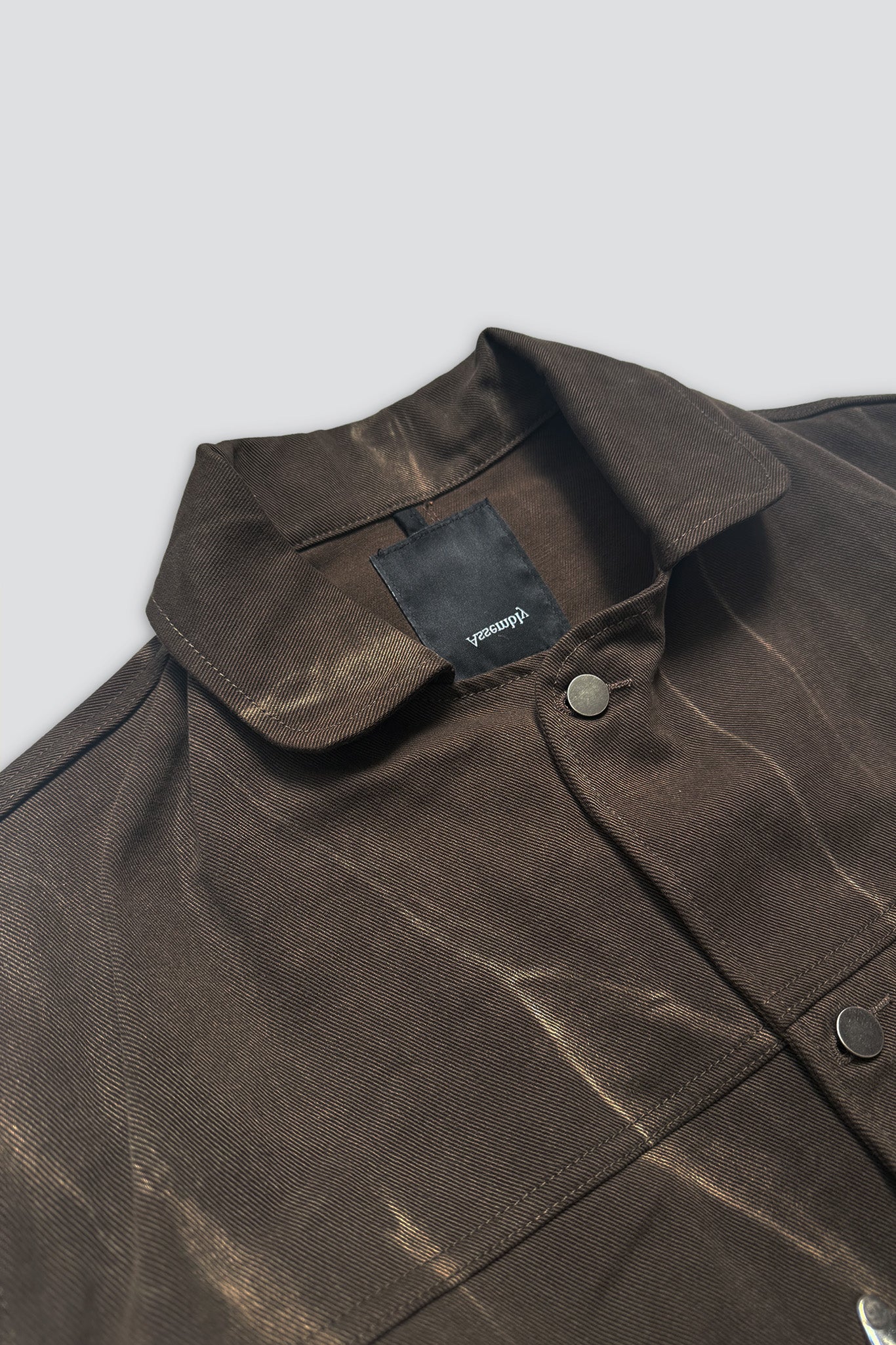 Brown Denim Fireman Box Jacket