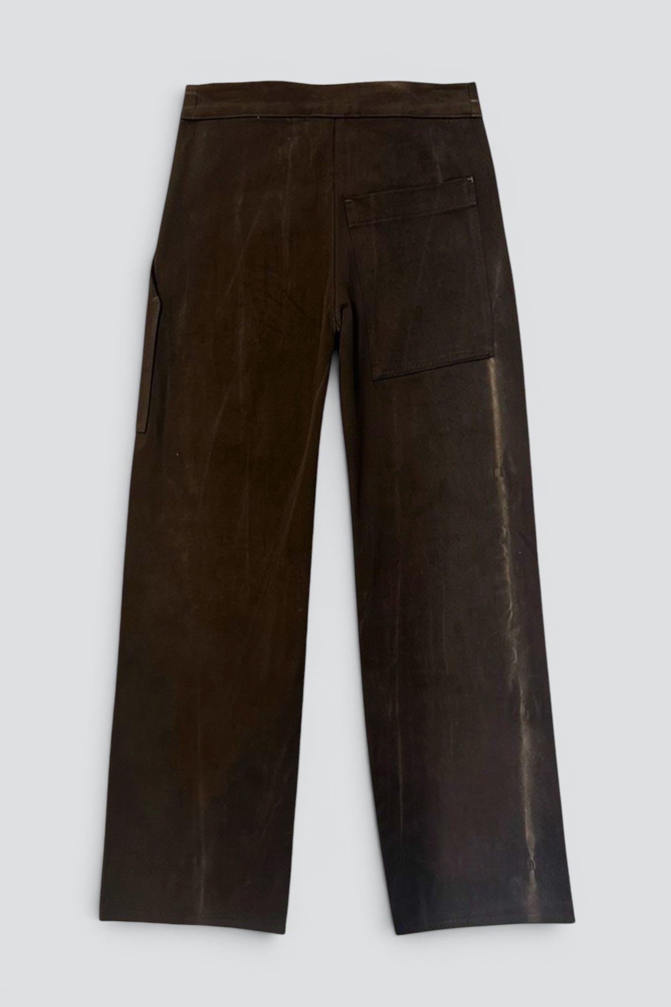 Brown Denim Simple Pant
