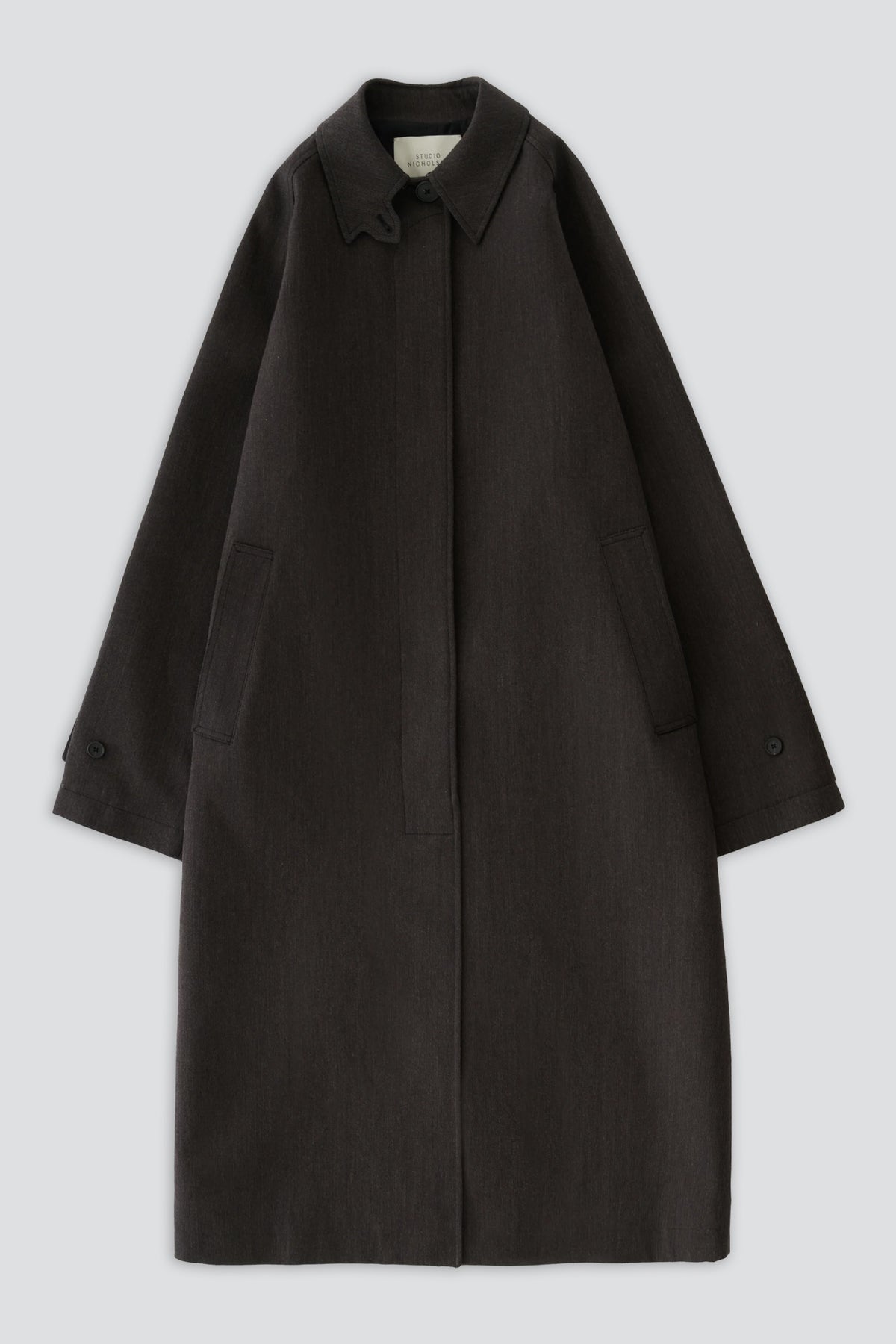 Brown Marl Holin Trench Coat