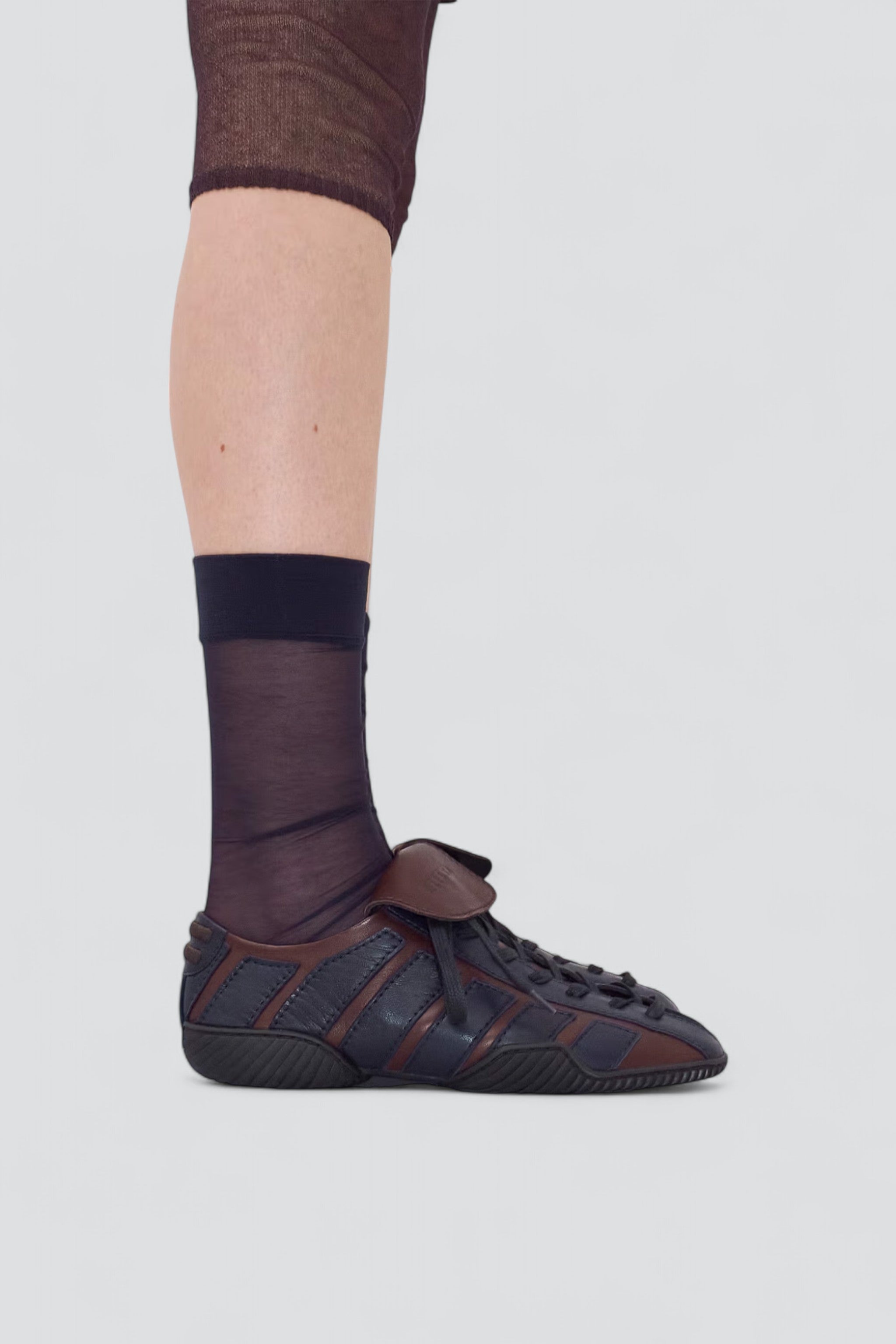 Brown and Navy Nikoletta Sneakers