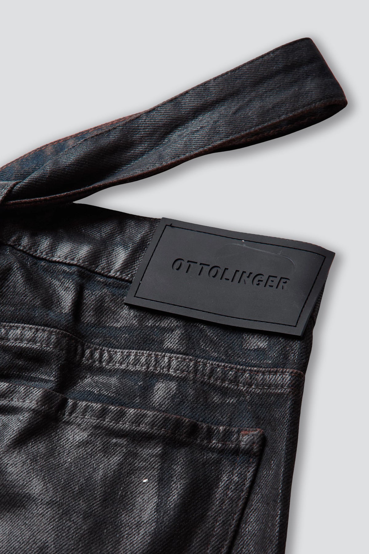 Brown Overdye Glazed Baggy Jean