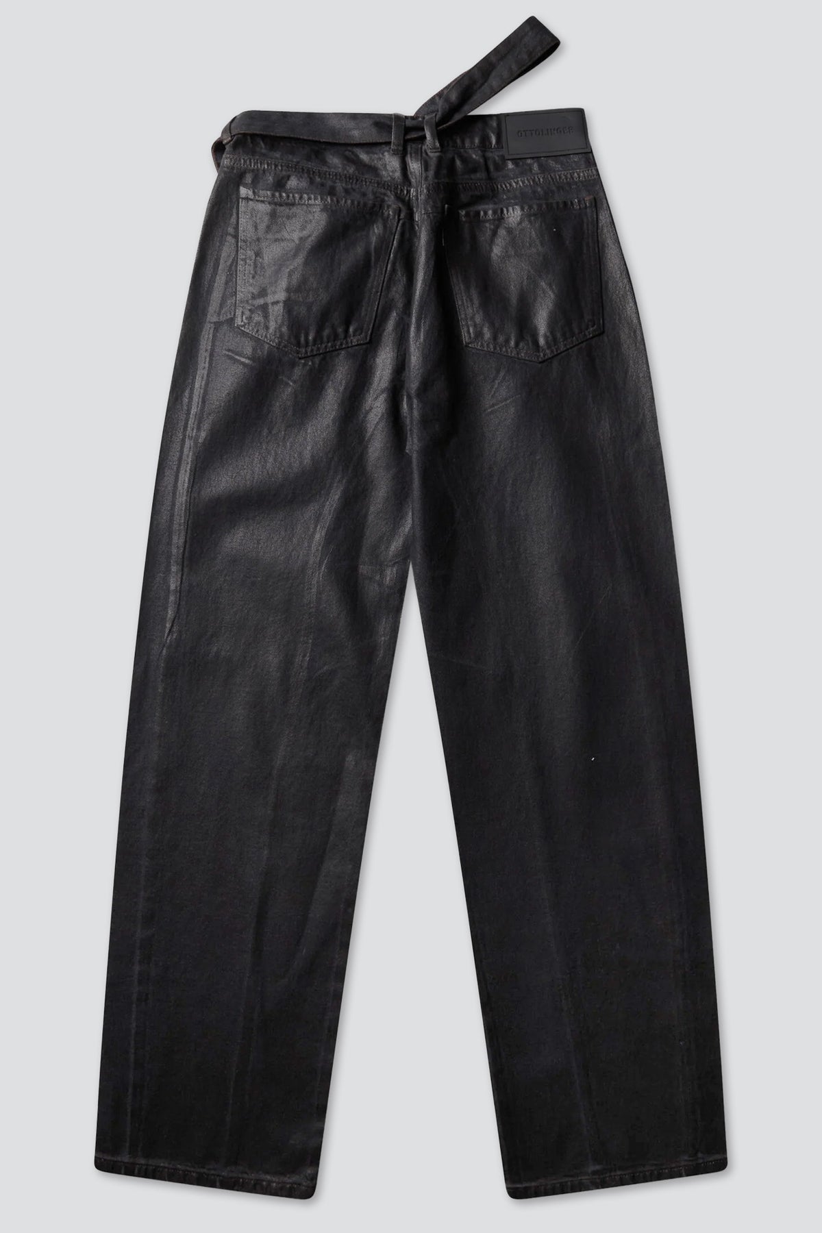 Brown Overdye Glazed Baggy Jean