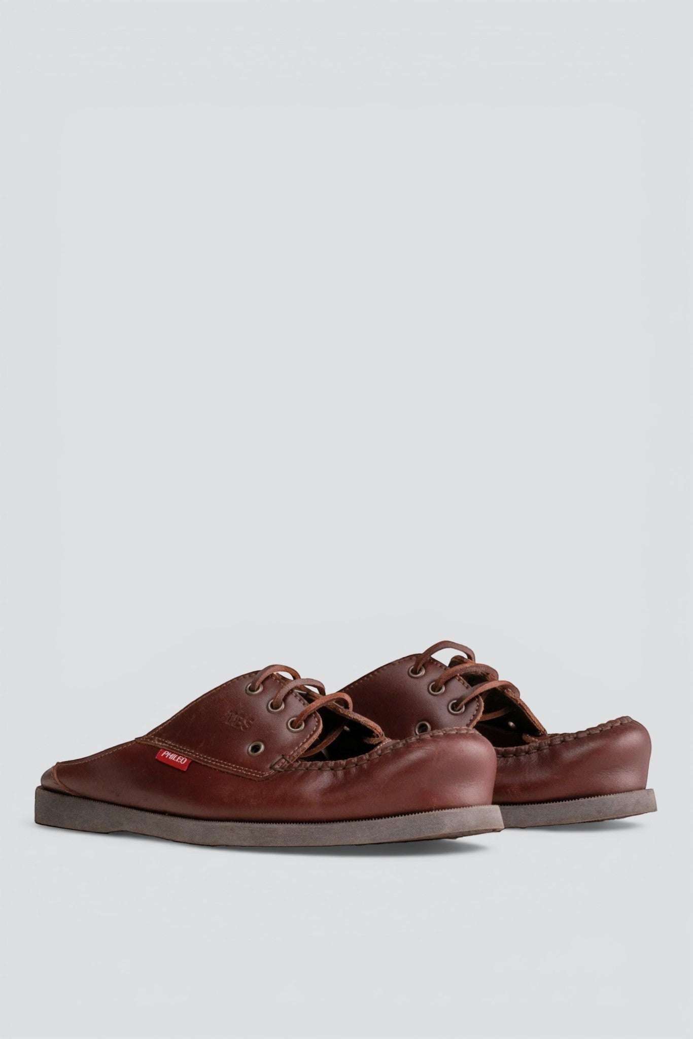 Brown Phileo x TBS Mule Boat Shoe
