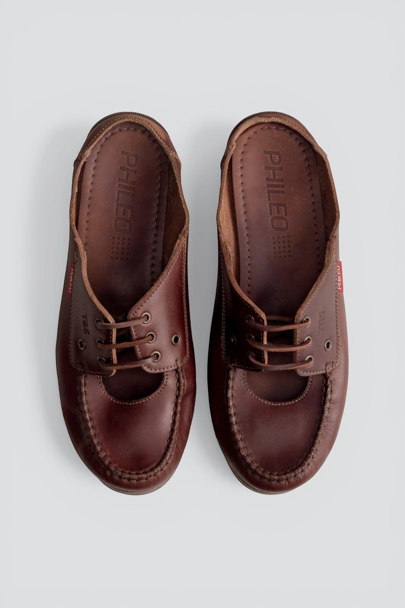 Brown Phileo x TBS Mule Boat Shoe