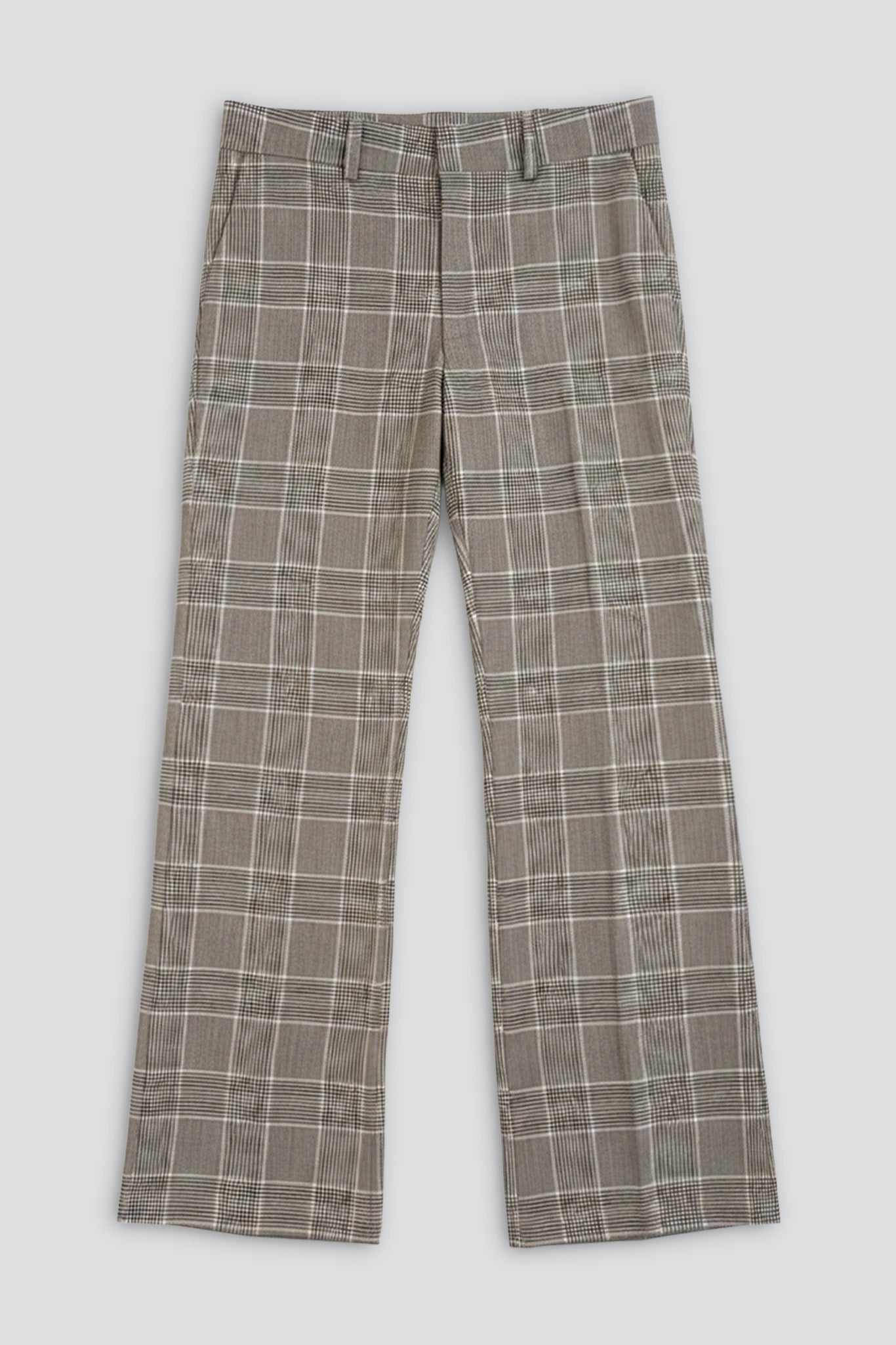 Brown Plaid Rare Trouser