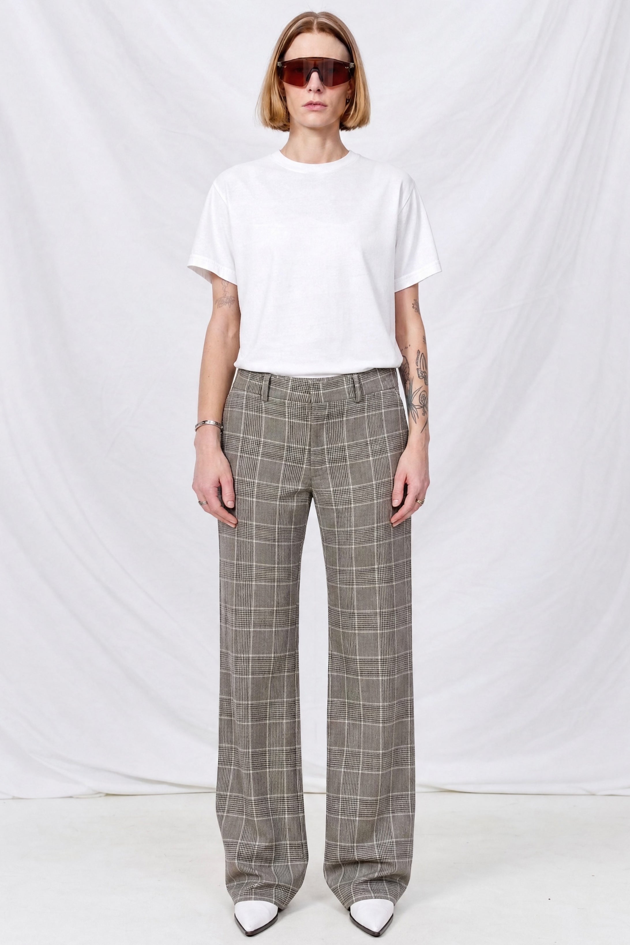 Brown Plaid Rare Trouser