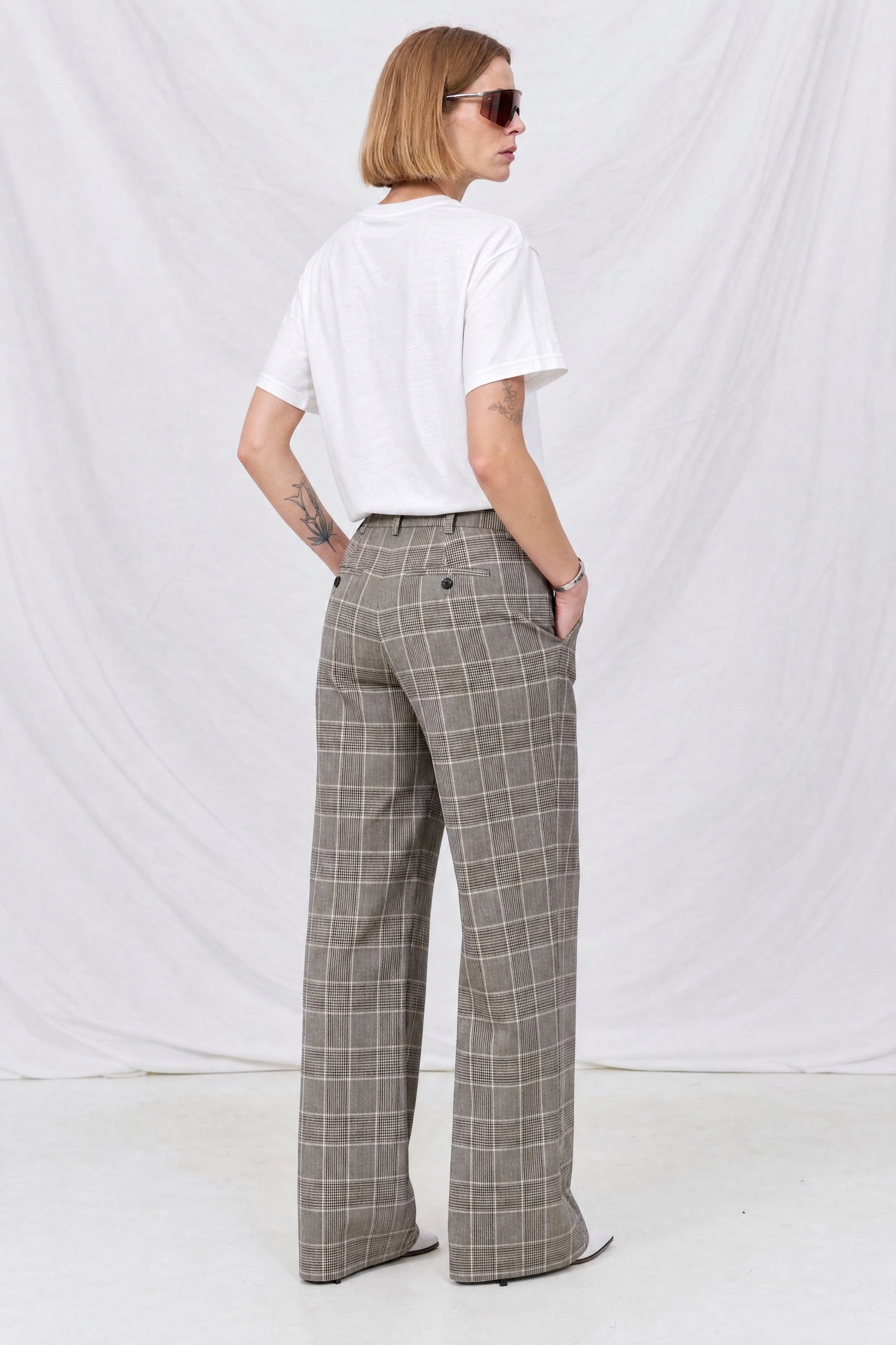 Brown Plaid Rare Trouser