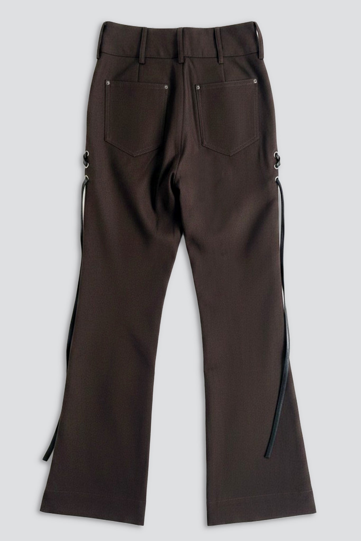 Brown Bruno Pteruge Flared Pant