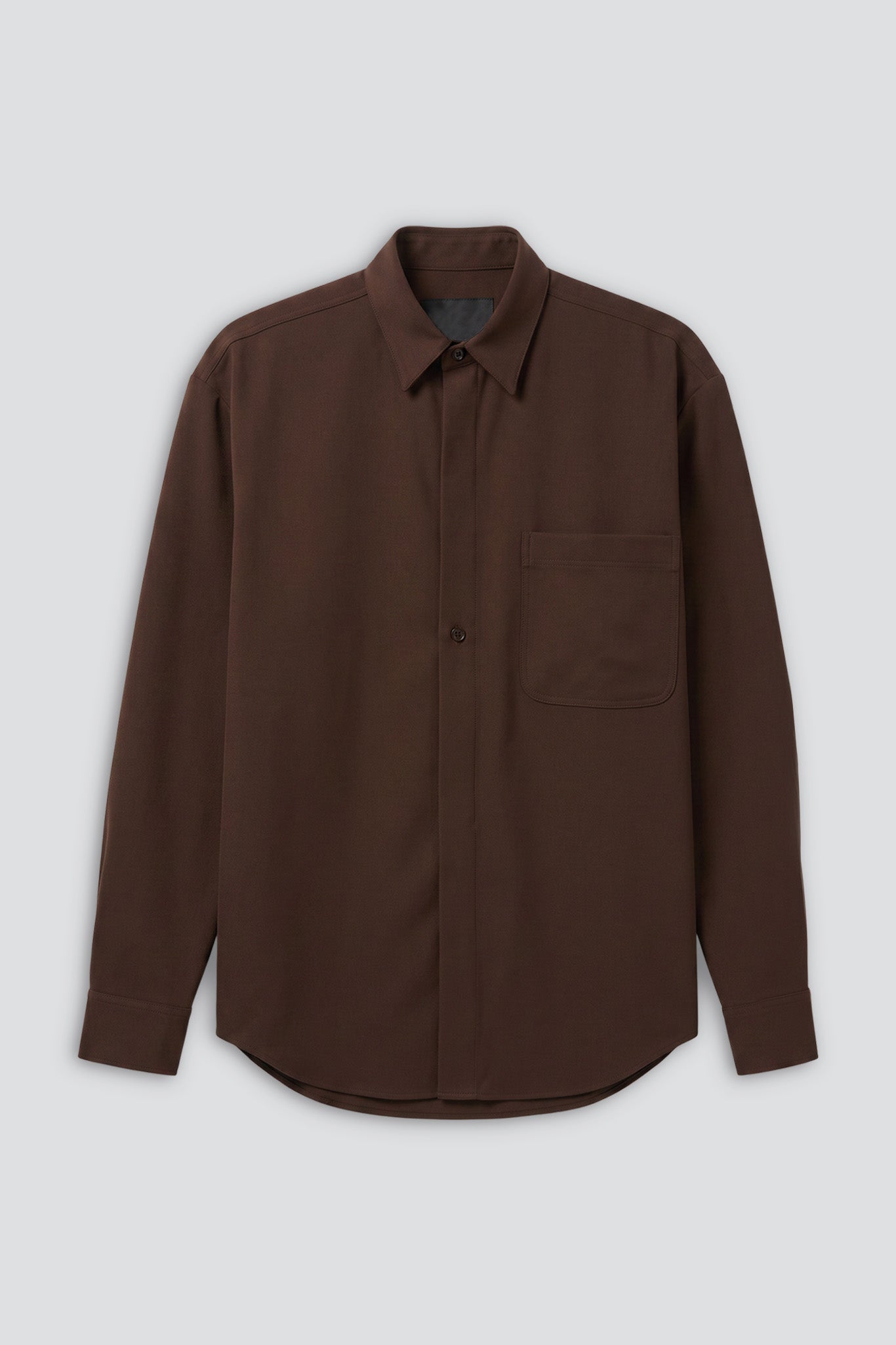 Brown Rayon Easy Shirt