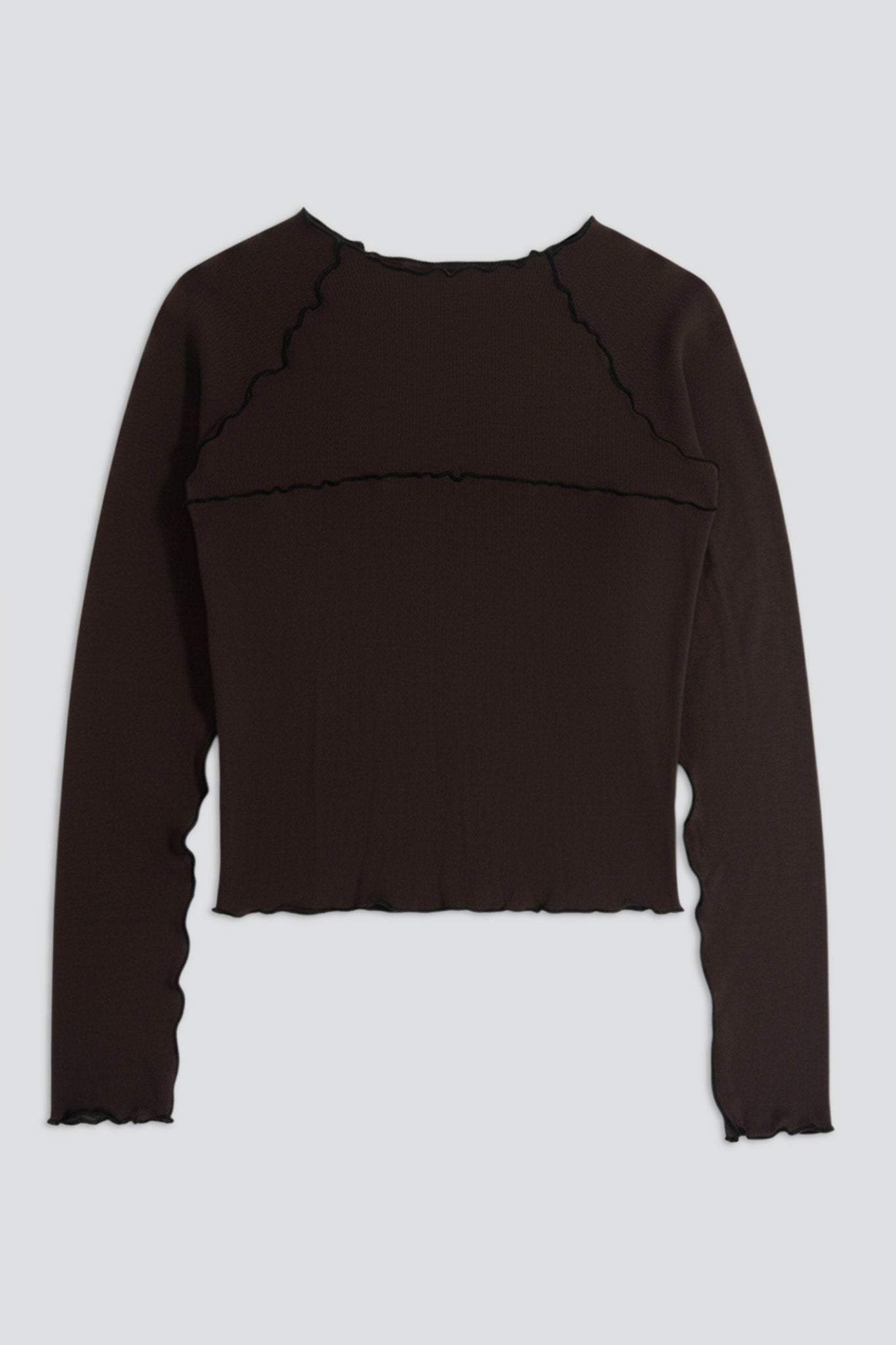 Brown Seam Top