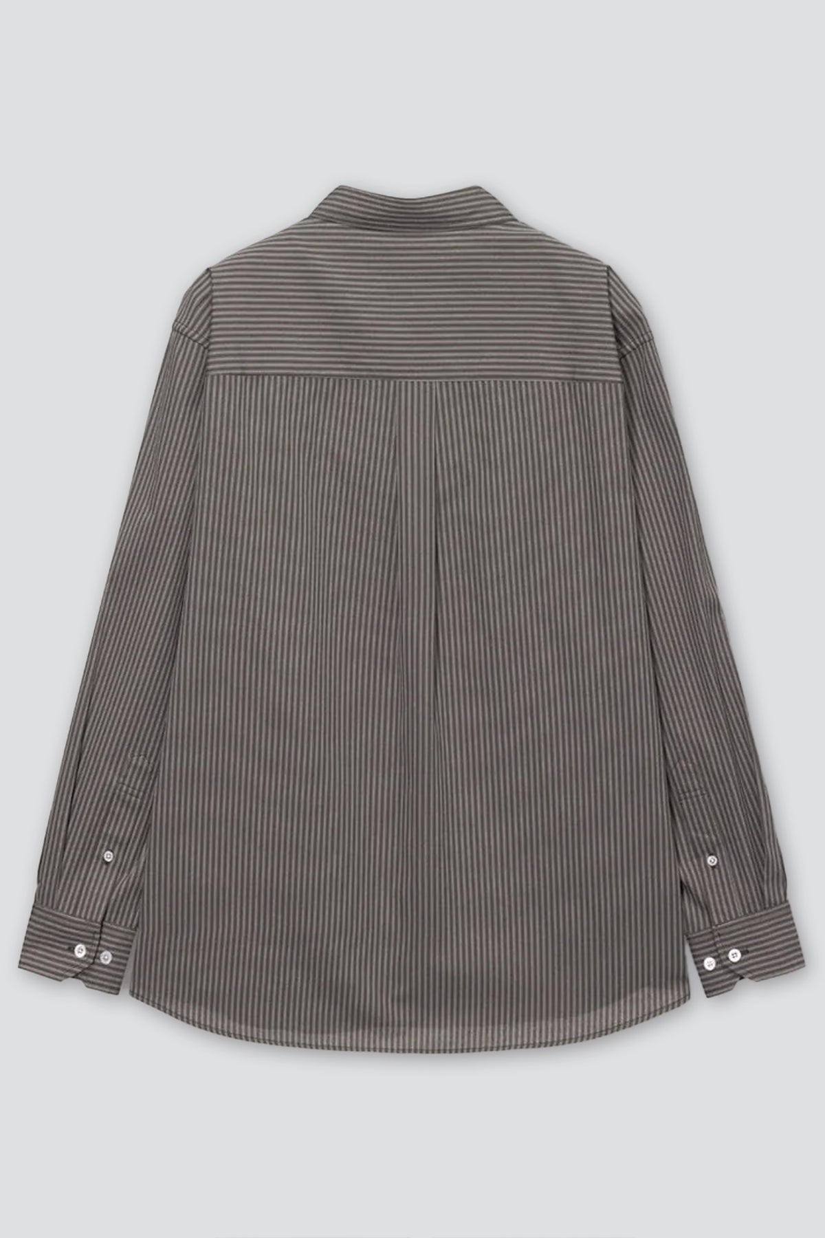 Brown Stripe Informal Shirt