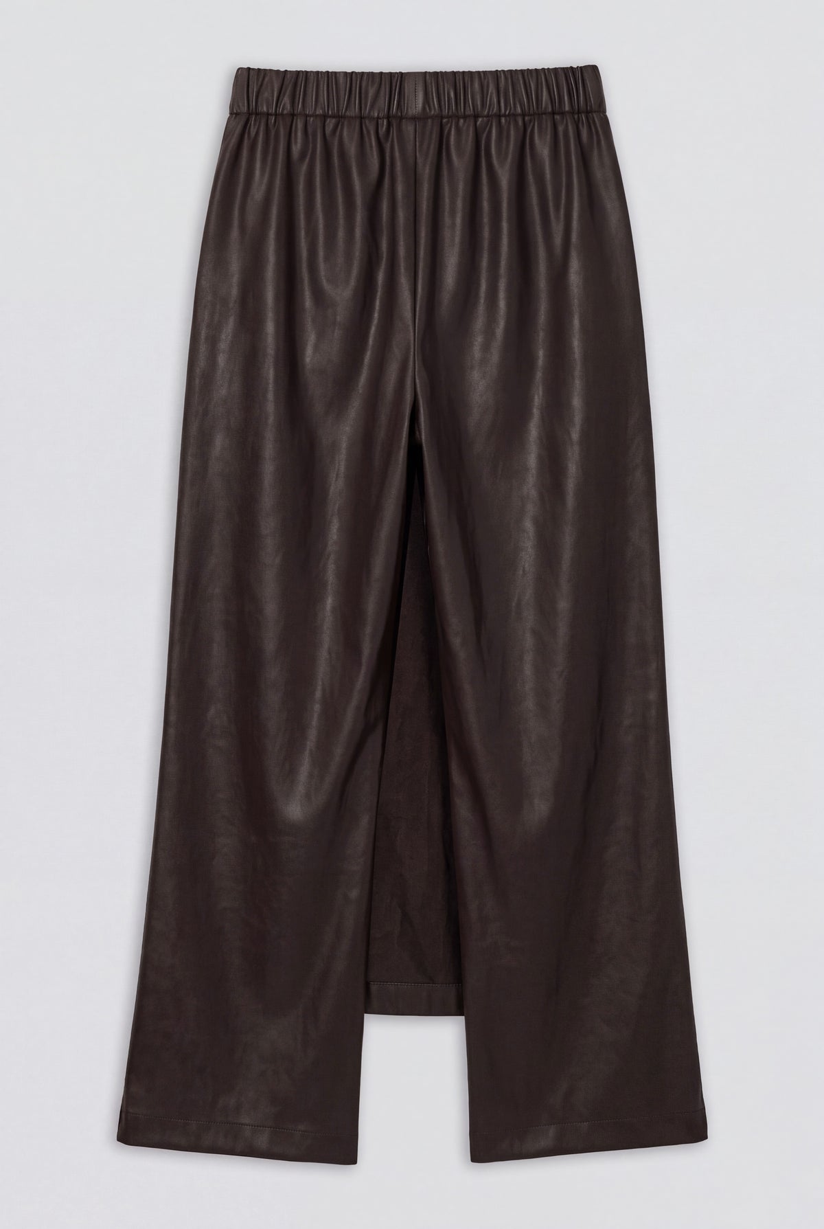Brown Synthetic Layer Pant