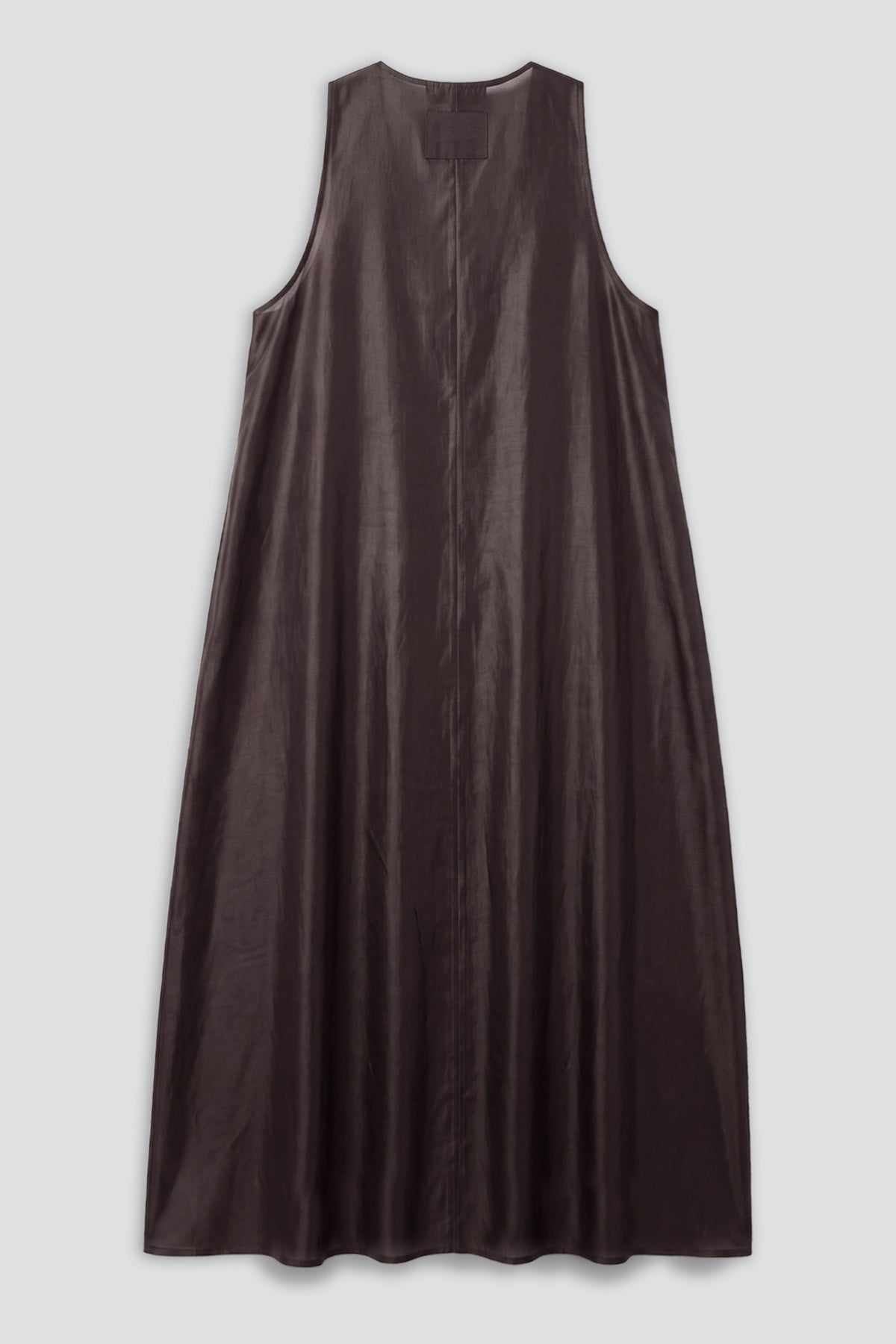 Brown Synthetic Trapeze Dress