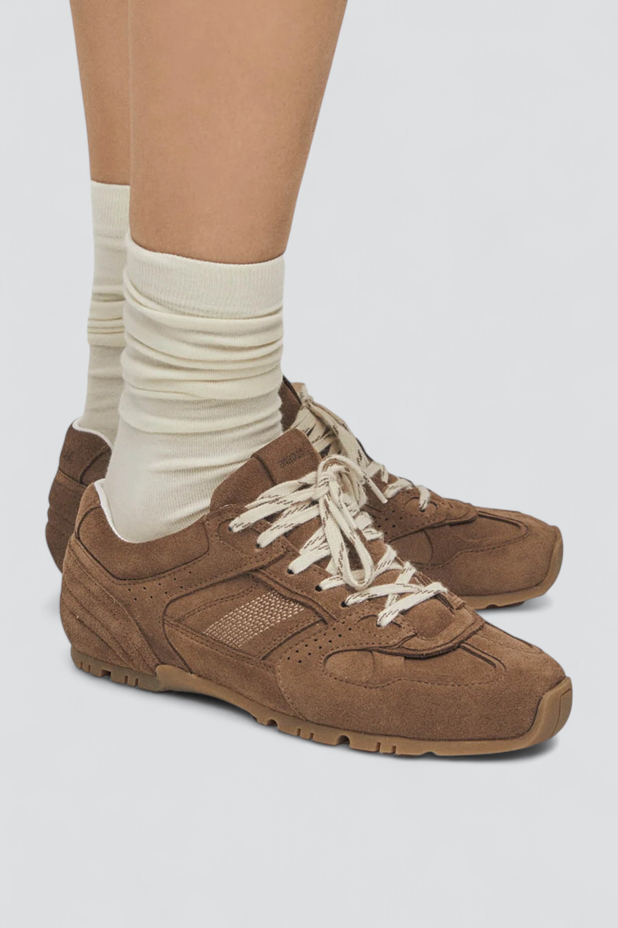 Brown Tb.56 Suede Sneakers