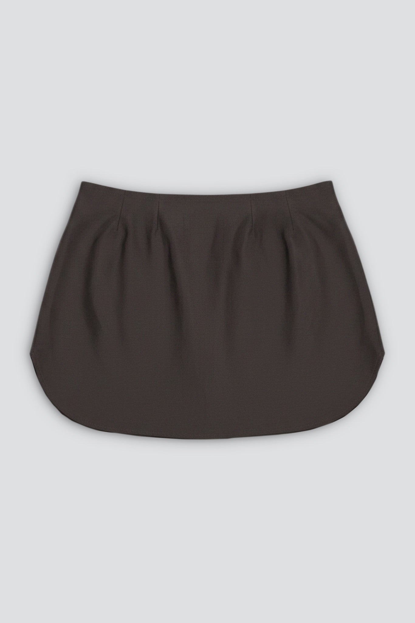 Brown Viscose Tail Skirt
