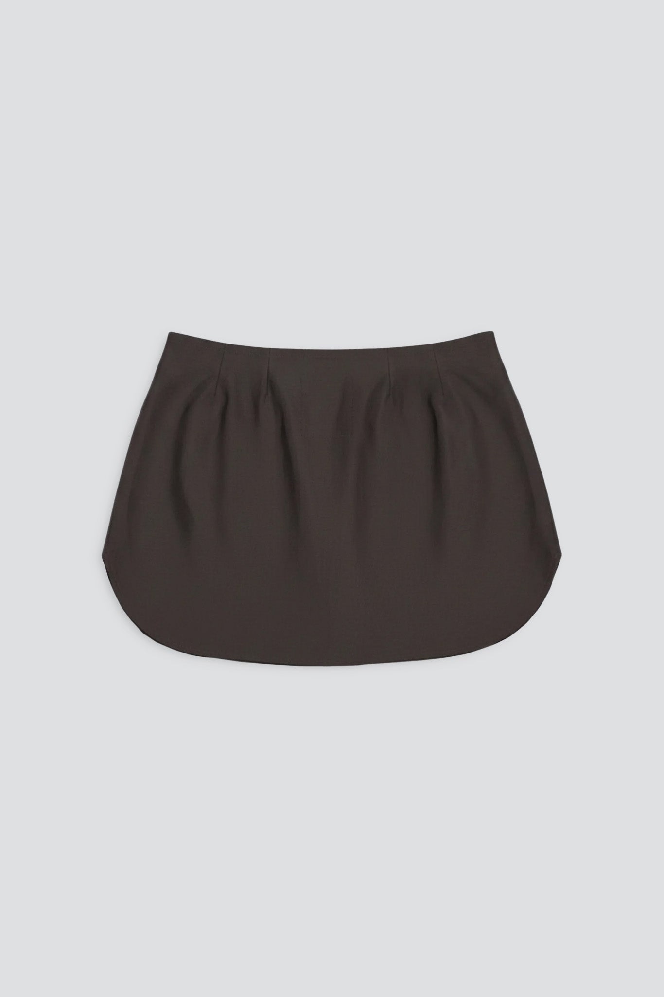 Brown Viscose Tail Skirt