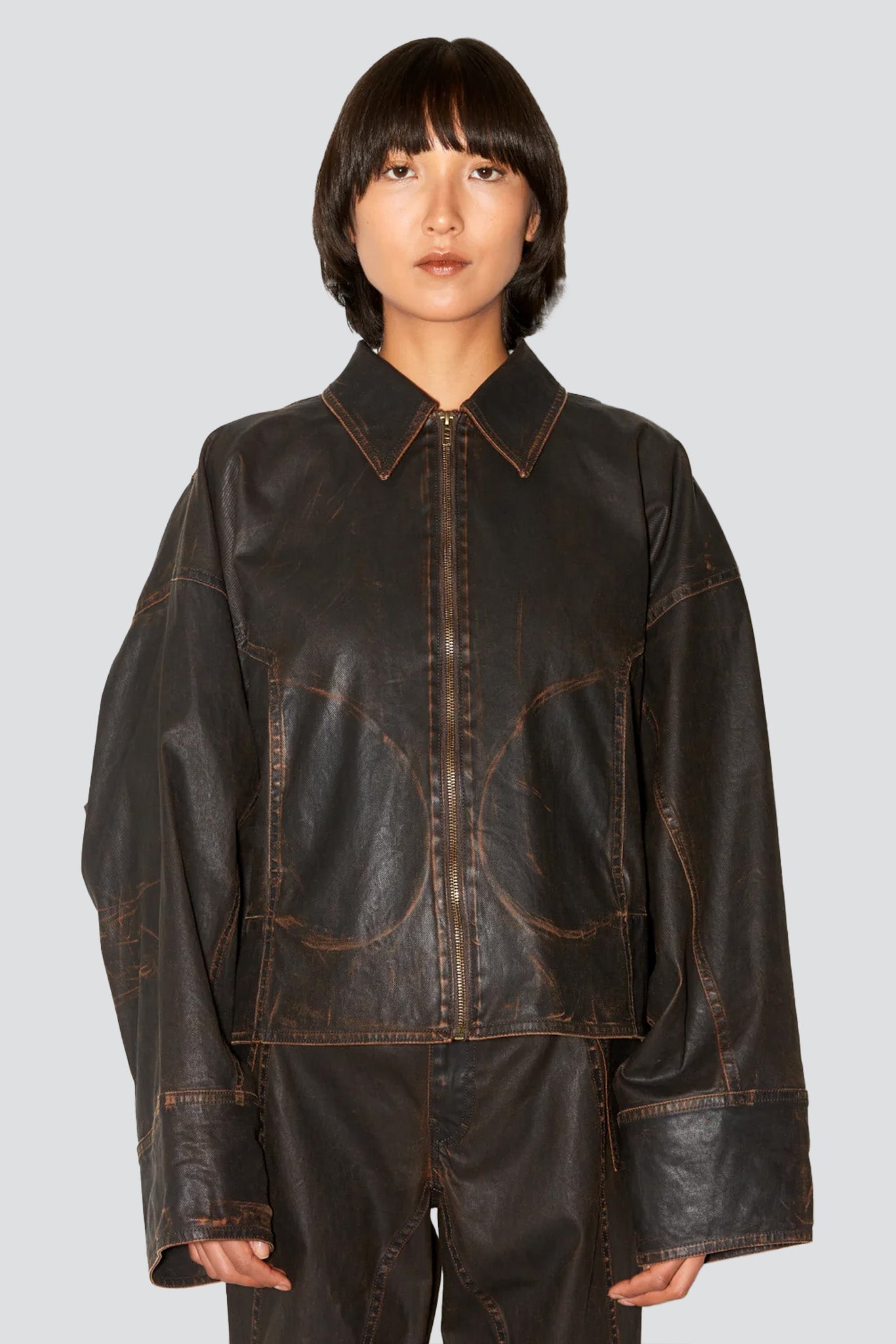 Brown Wax Macfly Jacket
