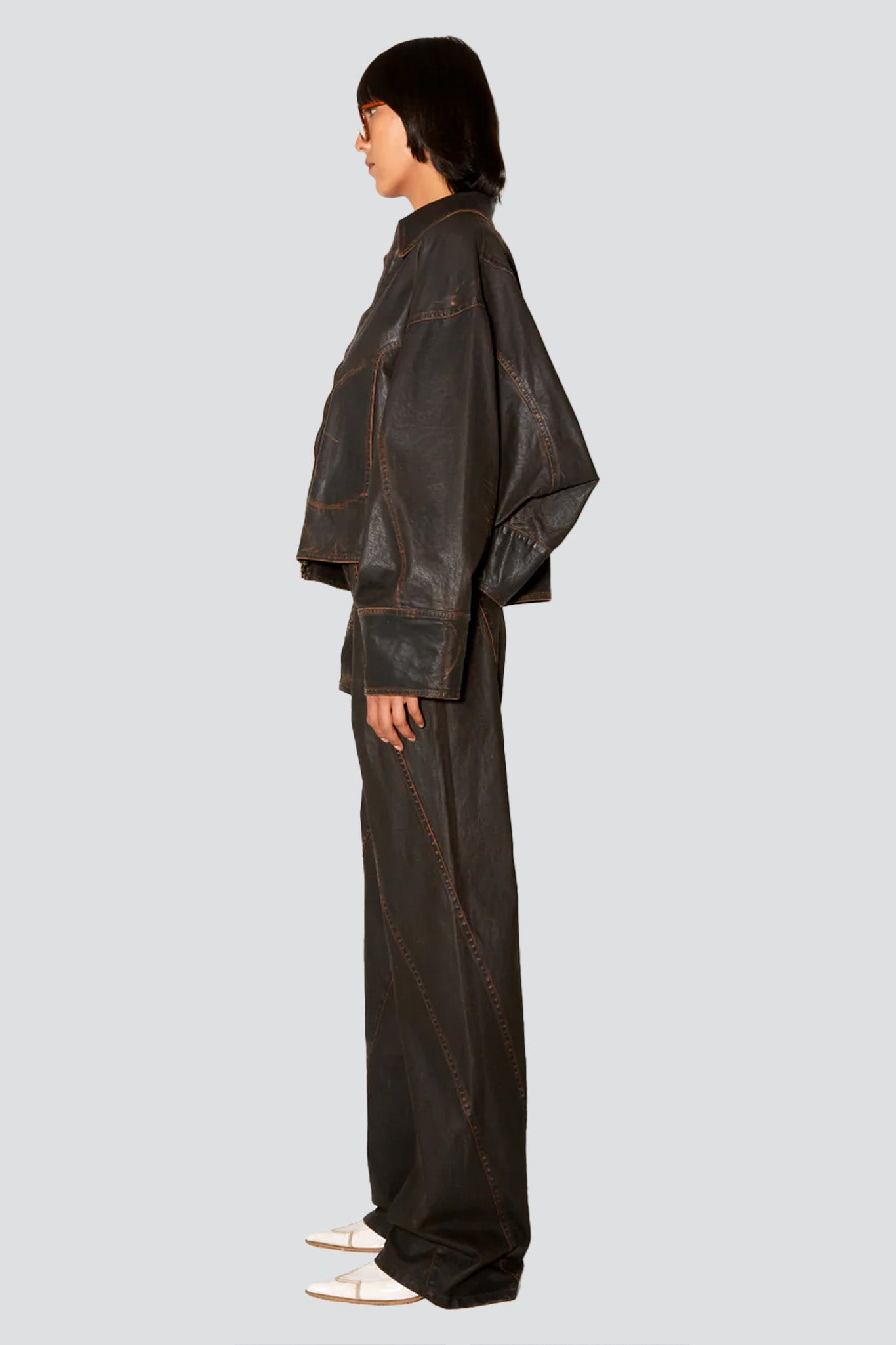 Brown Wax Macfly Jacket