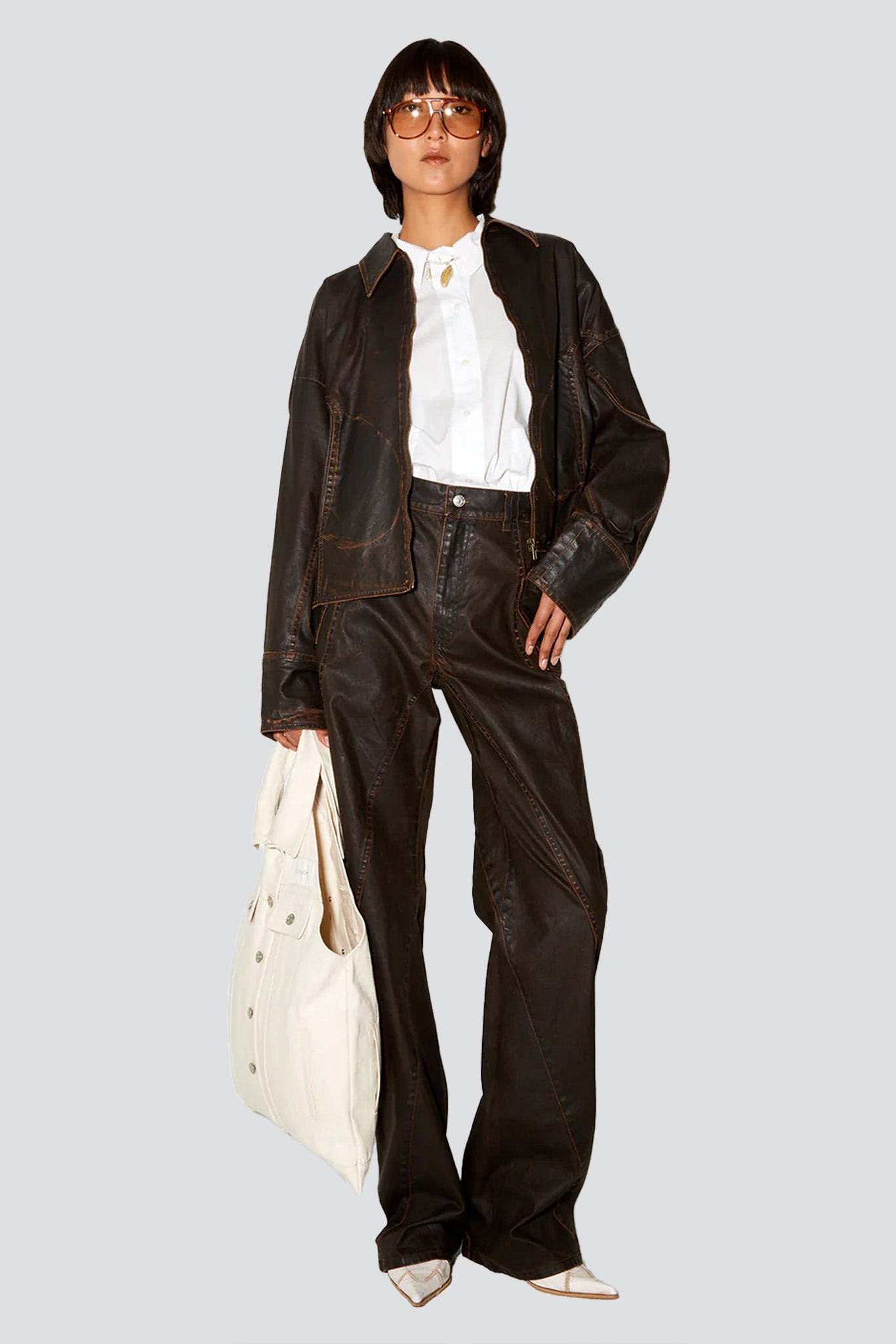 Brown Wax Macfly Jacket