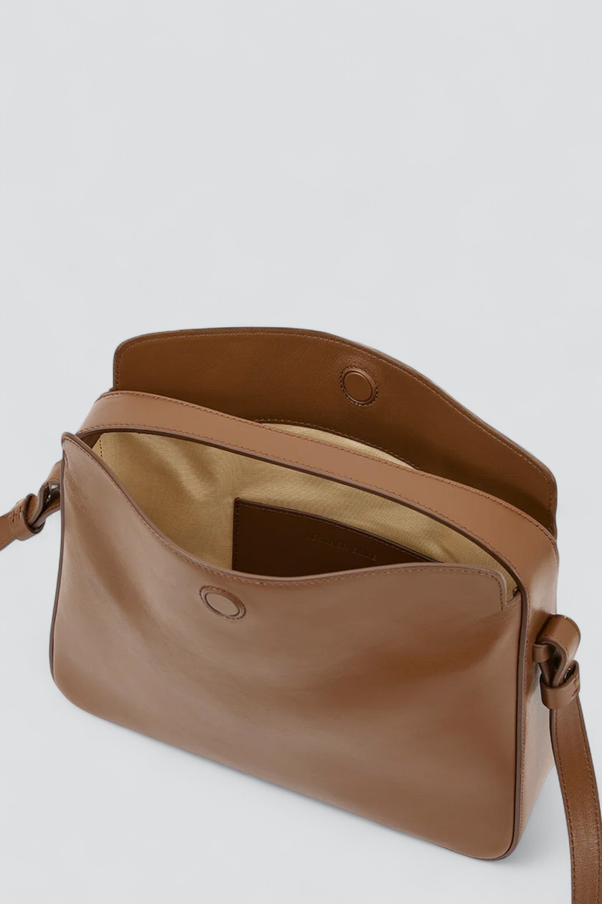 Brownie Soft Baguette Crossbody Bag