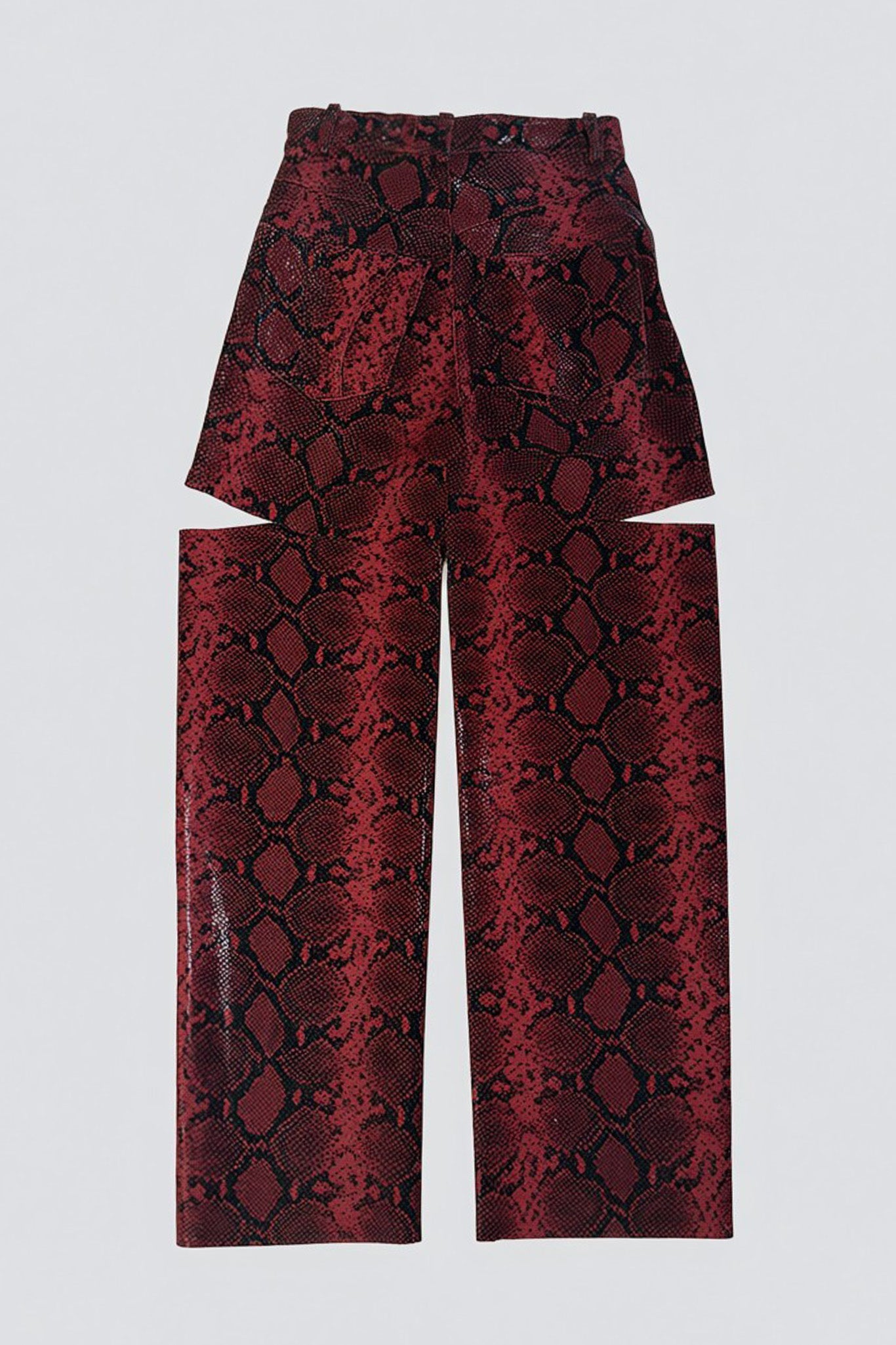 Burgundy Leather Pants