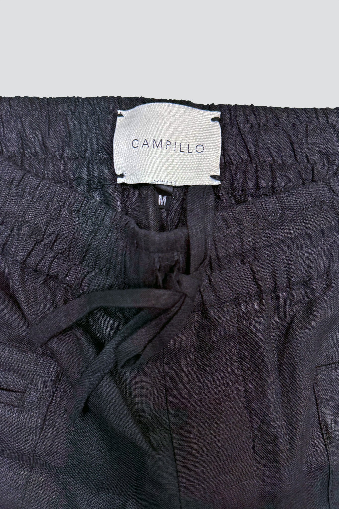 Black Linen Veraniego Shorts