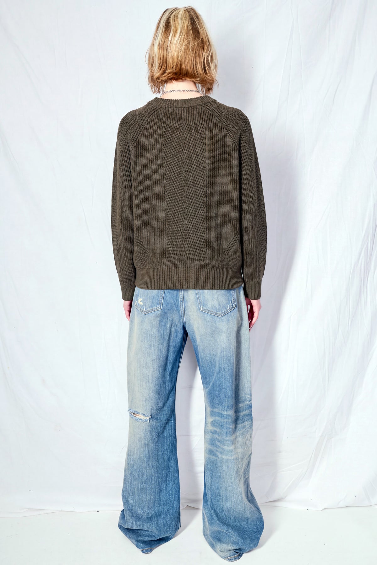 Caper Chelsea Washed Cotton Sweater