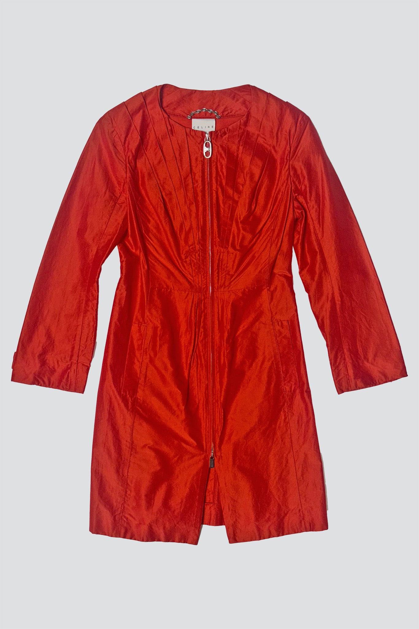 Celine Hot Red Zip Jacket