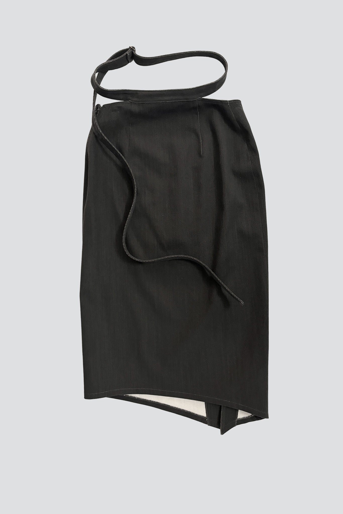 Charcoal Apron Skirt