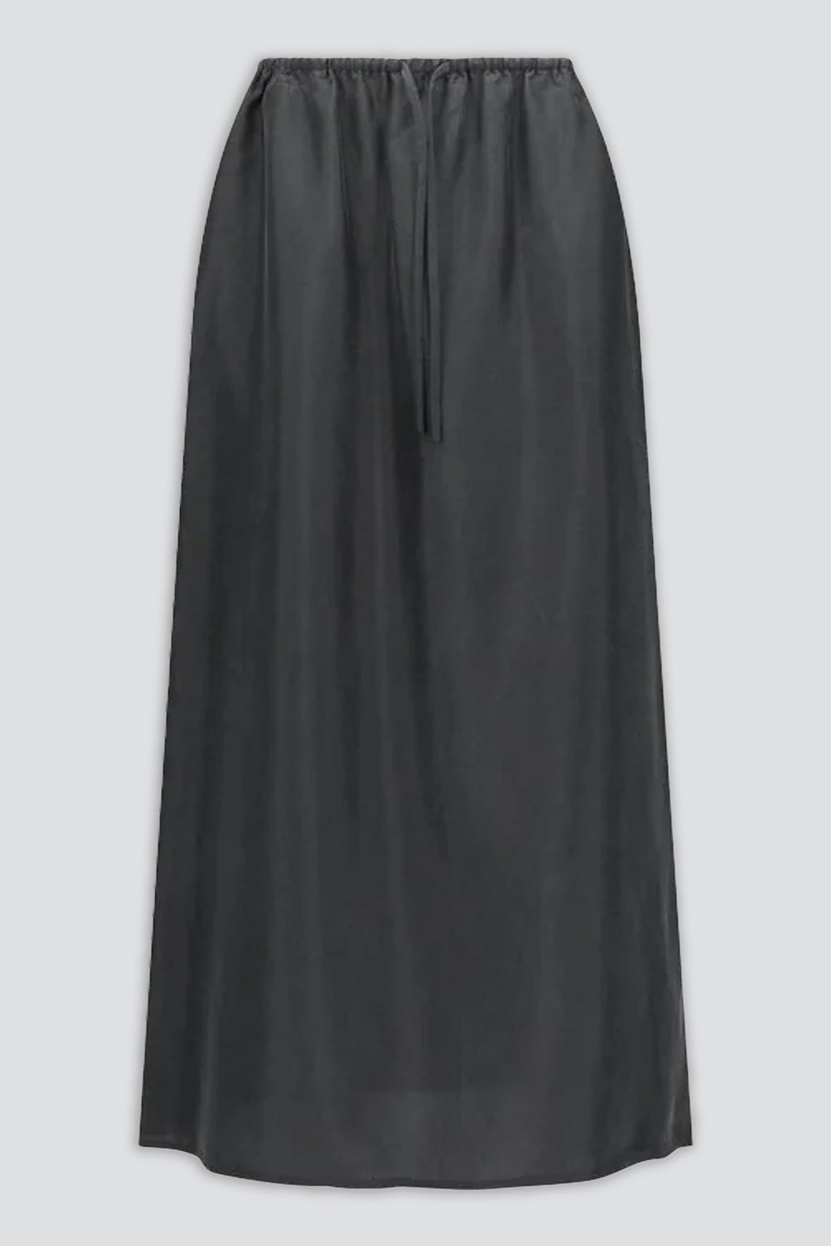 Charcoal Cupro Banding Skirt