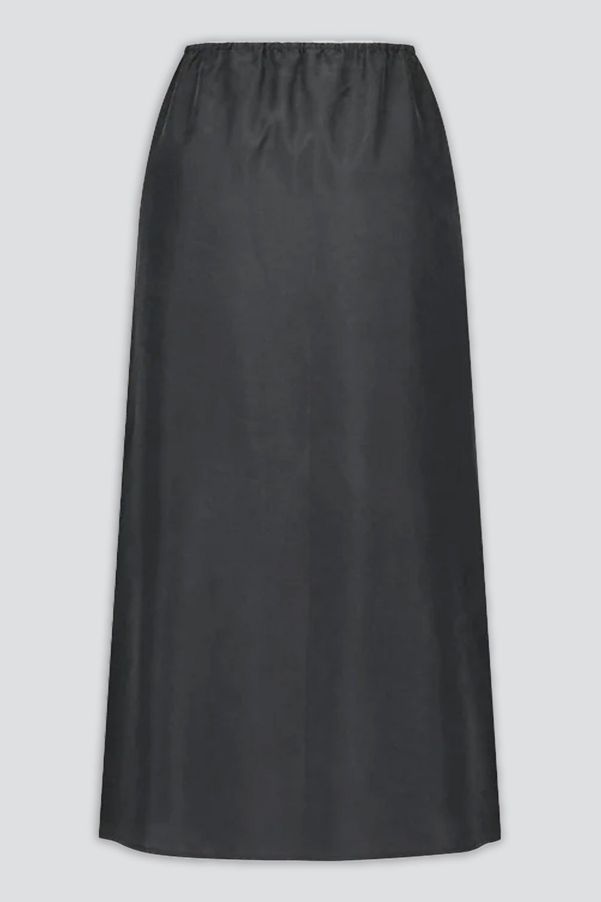 Charcoal Cupro Banding Skirt