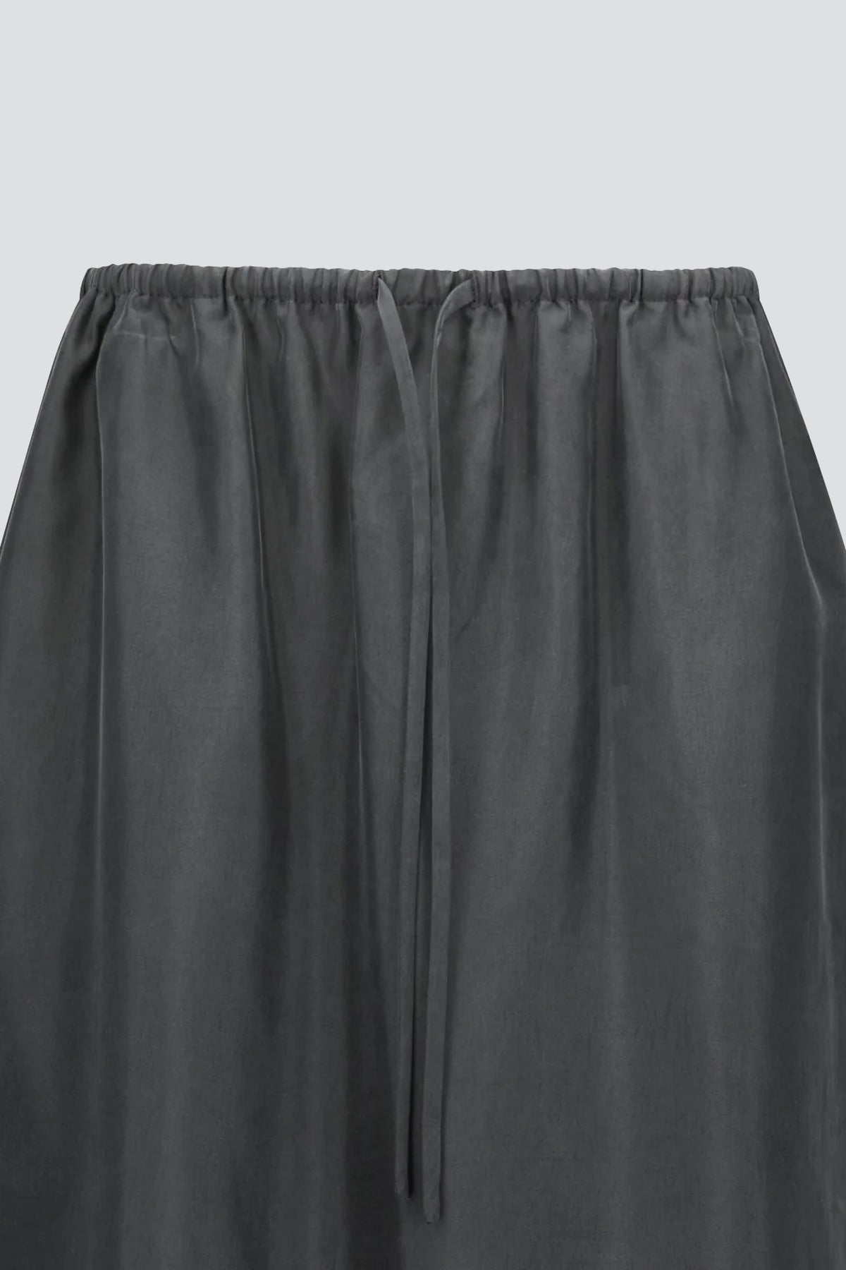 Charcoal Cupro Banding Skirt