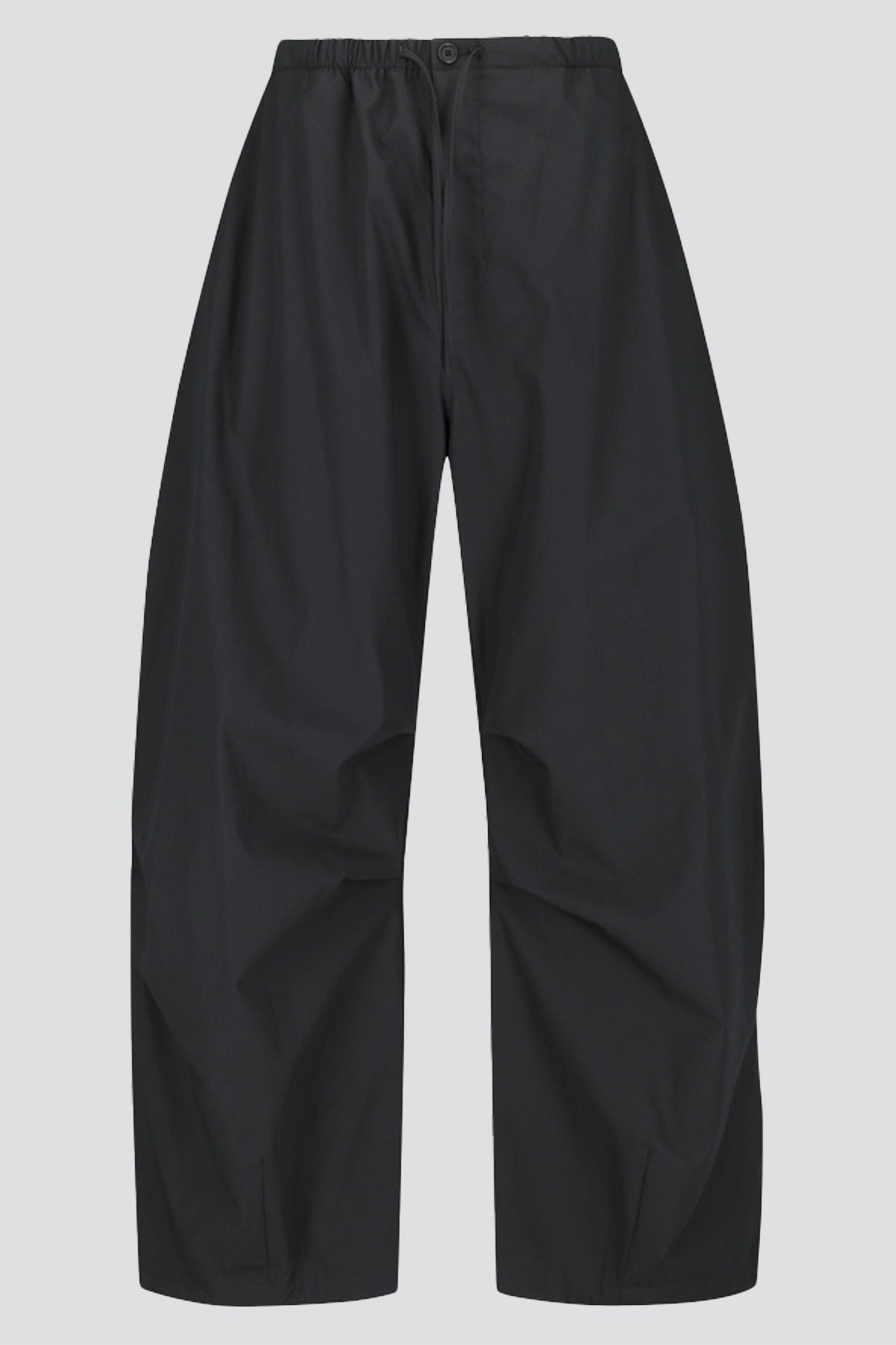 Charcoal Drawstring Wide Fatigue Pants