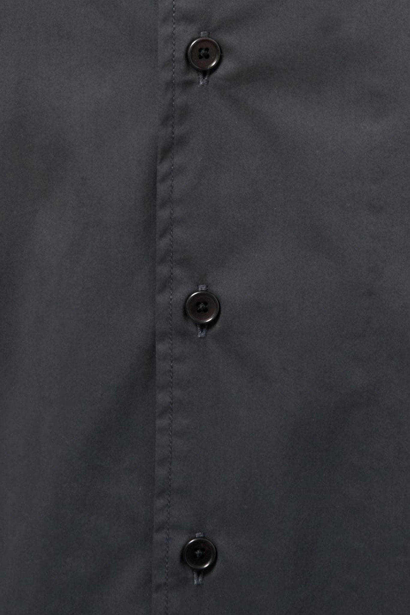 Charcoal Open Collar Half Shirt