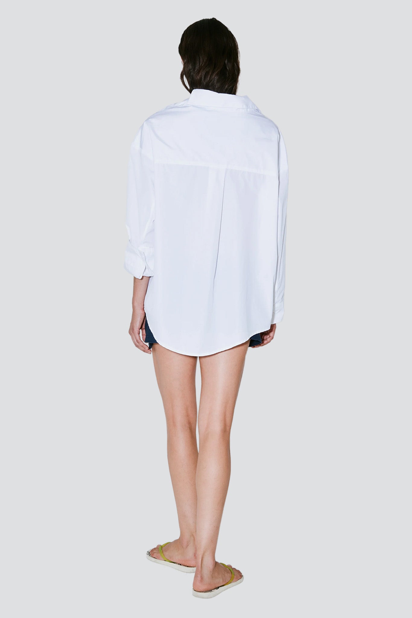 White Charles Badly Buttoned Shirt