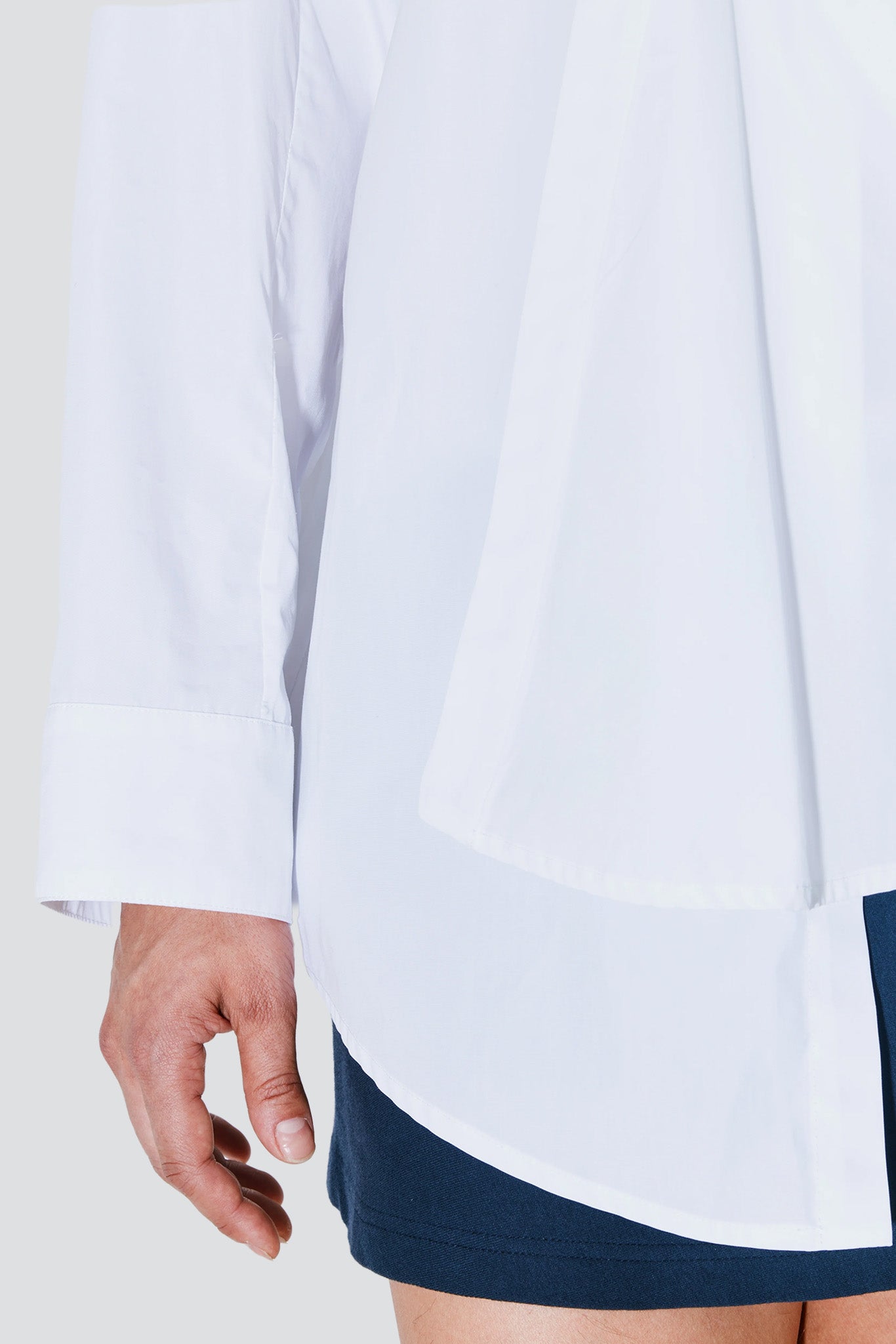 White Charles Badly Buttoned Shirt