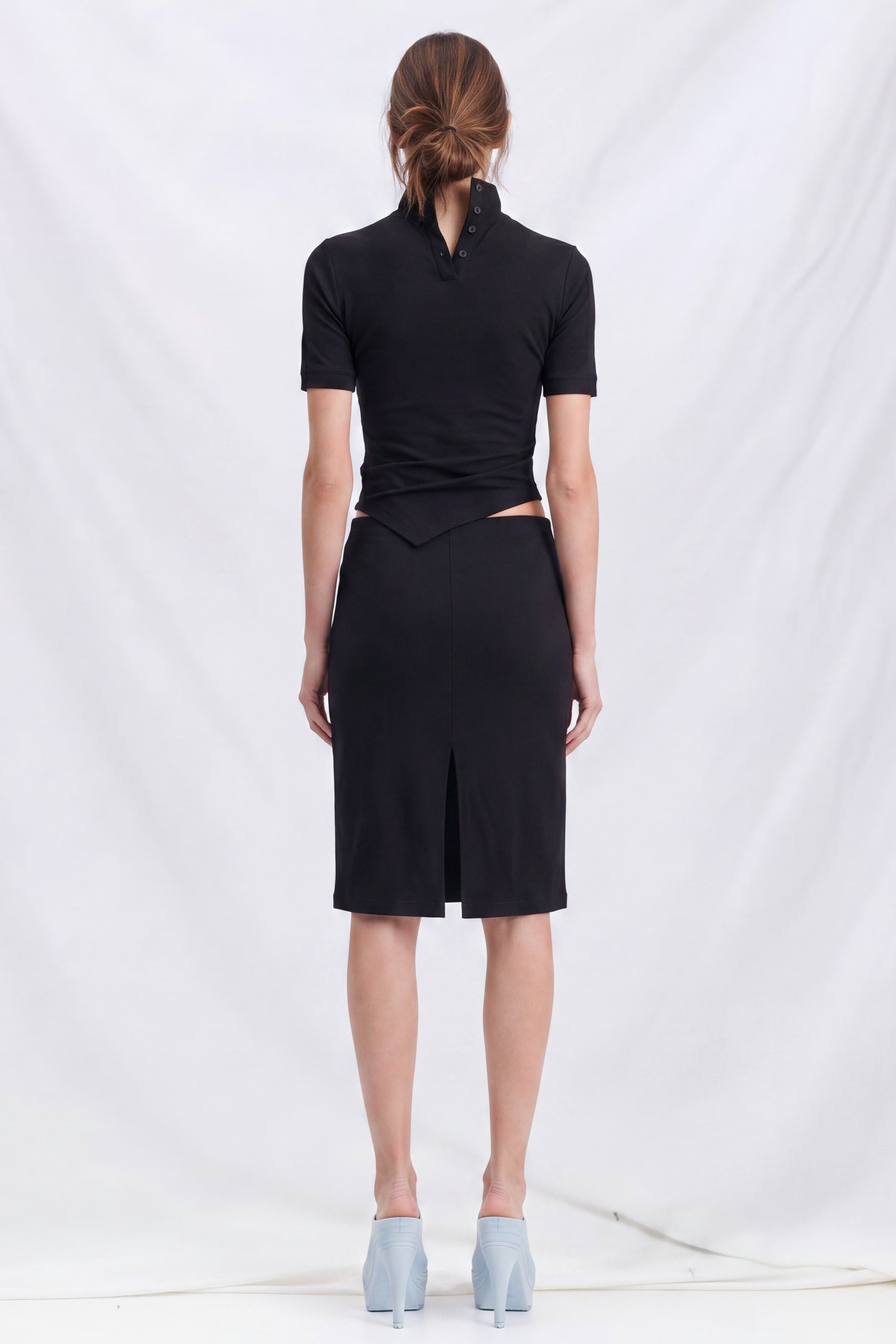 Black Twist Double Polo
