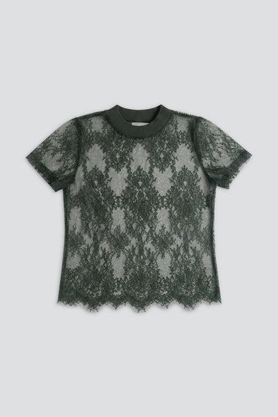 Chrome Green Natalia Lace T-Shirt - PH5 – Assembly New York