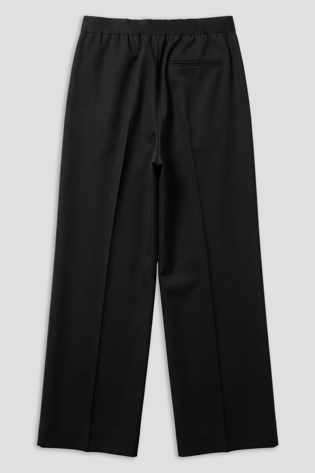 Coarse Black Gabardine Norm Trouser