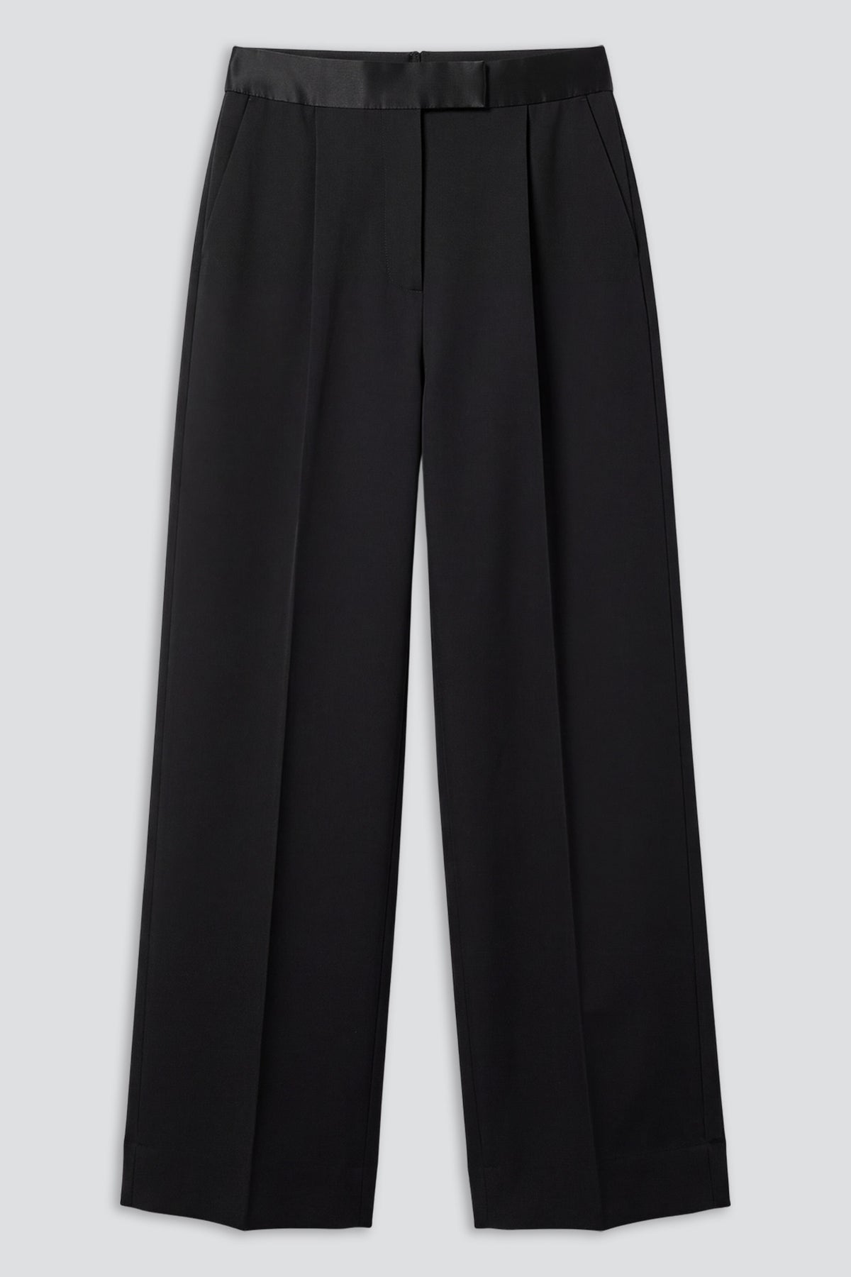 Coarse Black Gabardine Norm Trouser