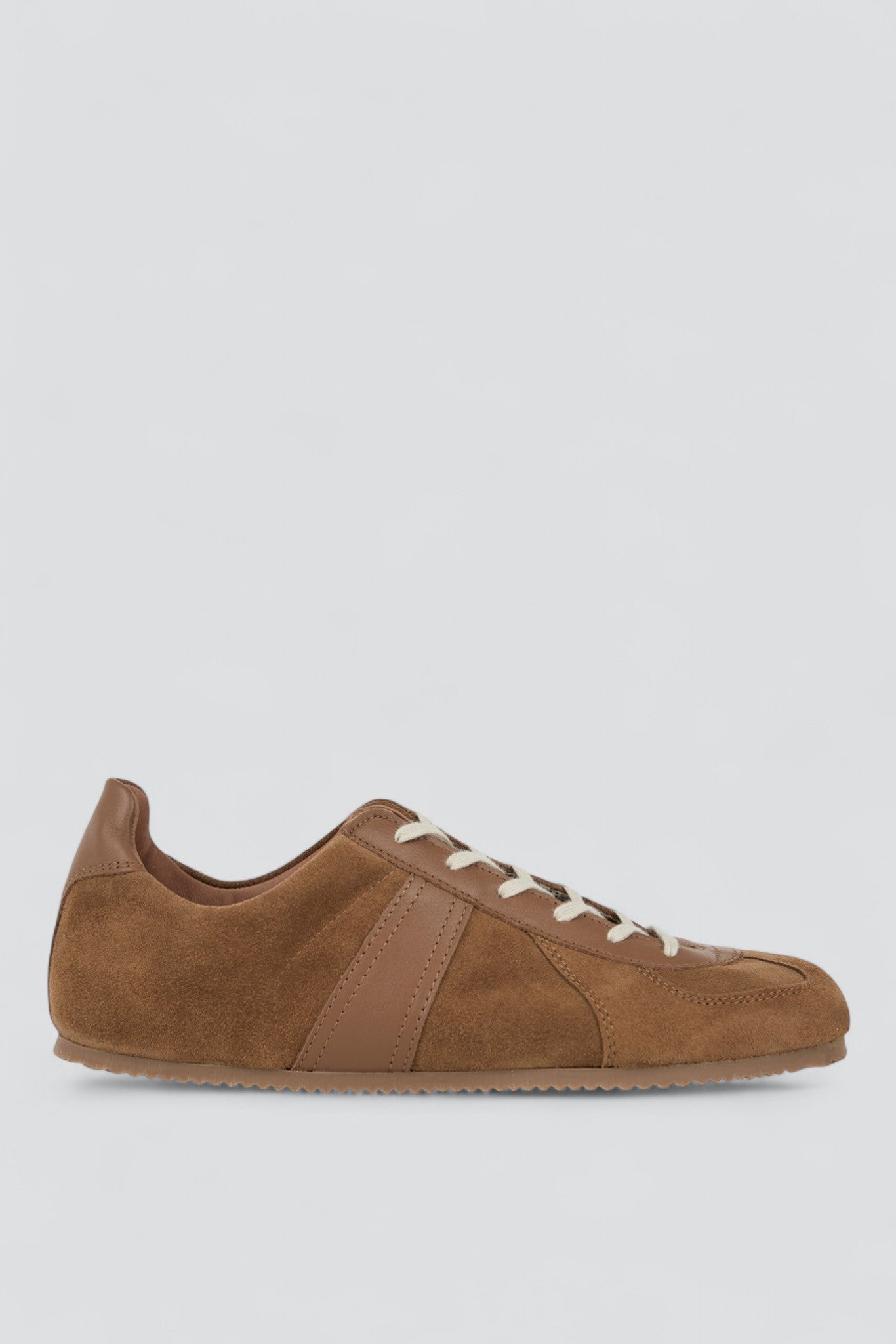 Cognac Suede 1714S Military Trainers