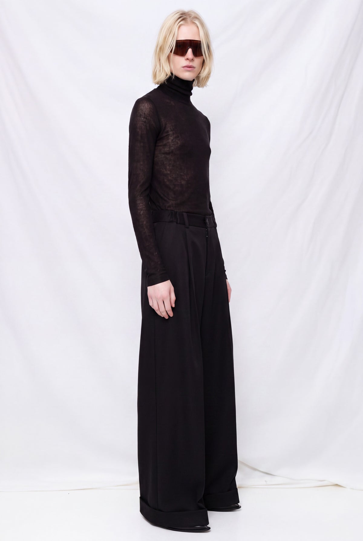 Black Pointy Tailored Pants