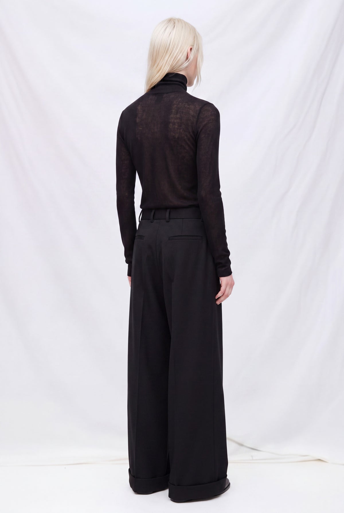 Black Pointy Tailored Pants