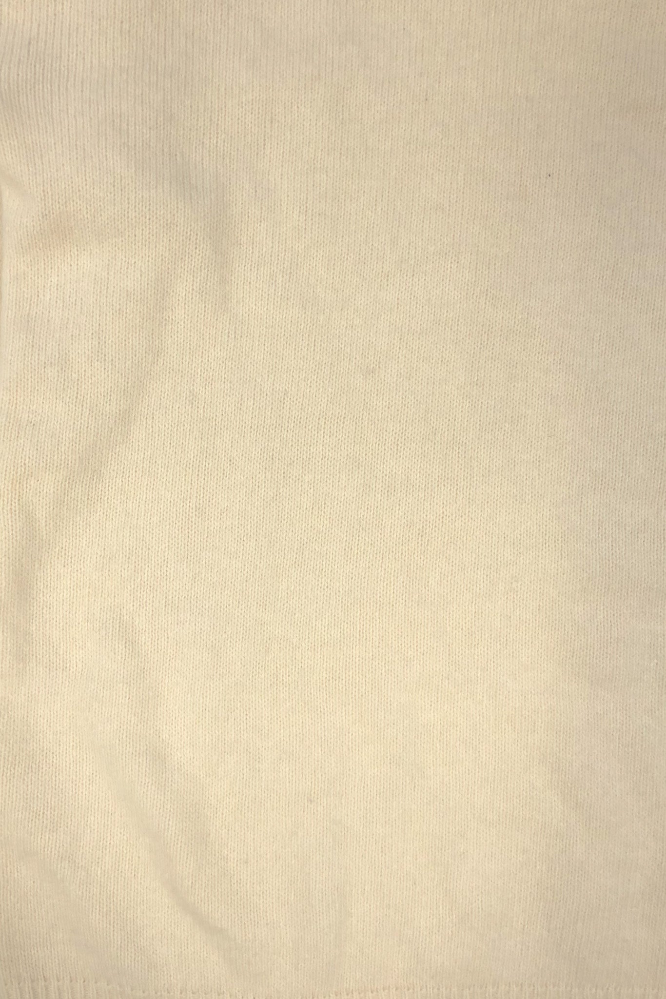 Creme Cashmere Round Neck Pullover