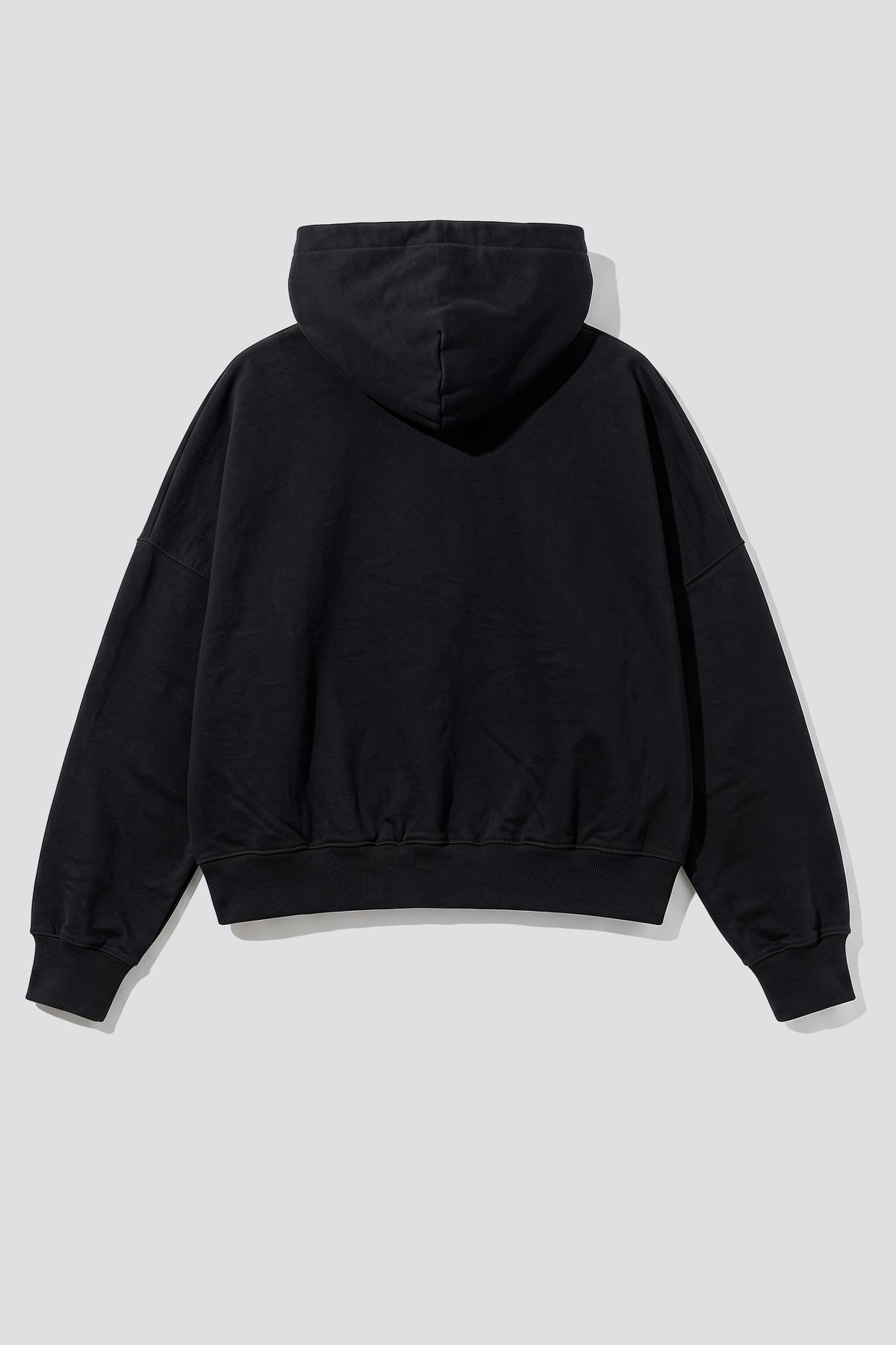 Black Cropped Hoodie