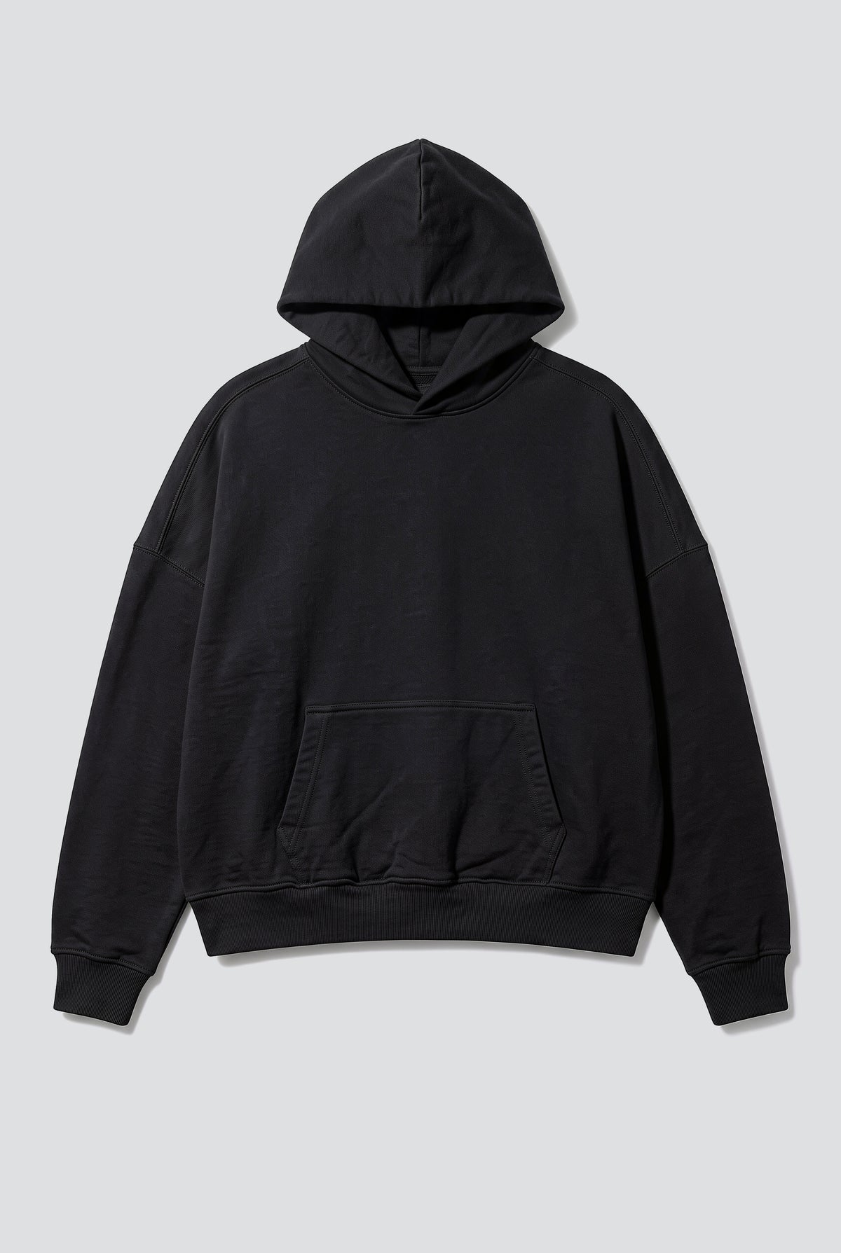 Black Cropped Hoodie