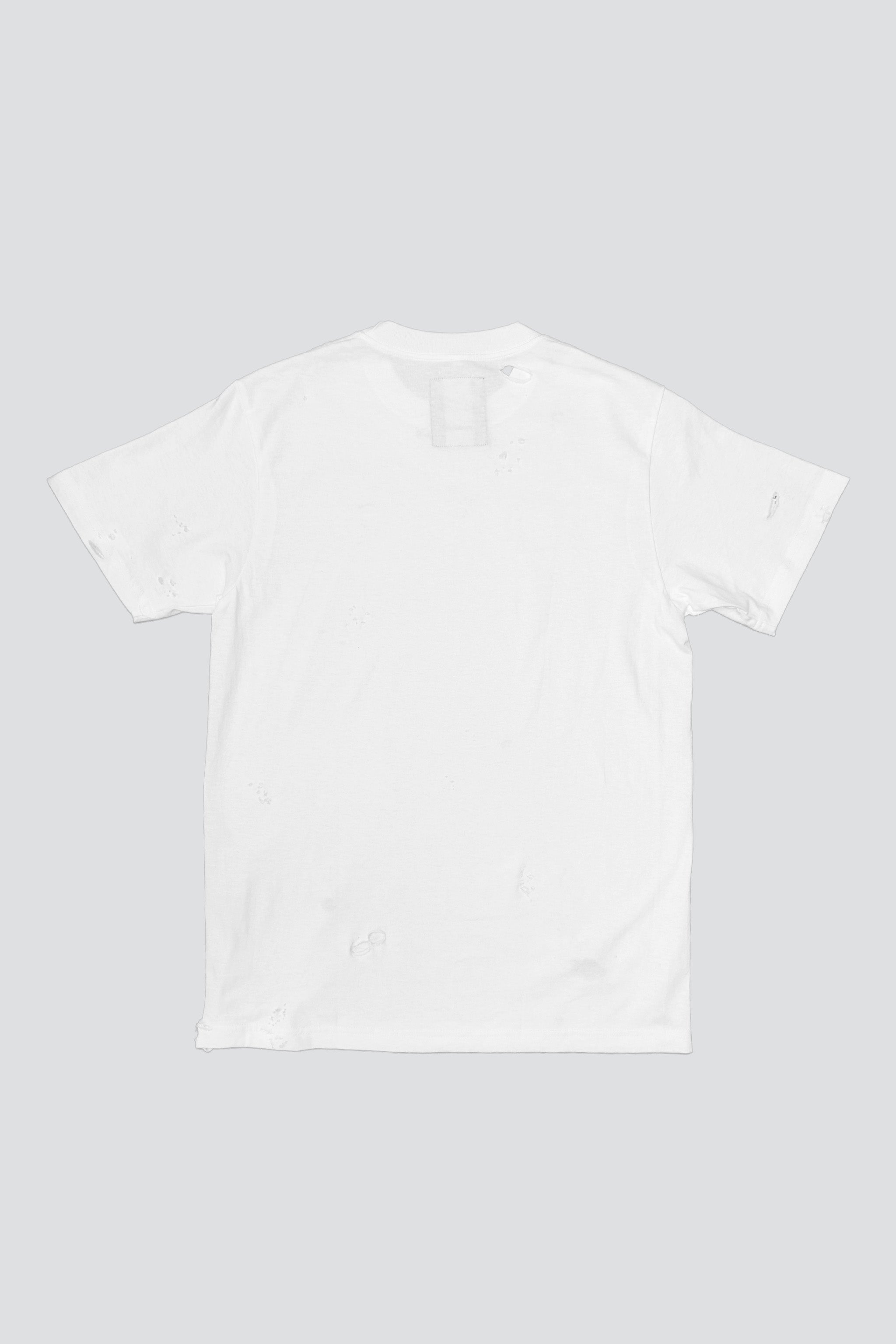 Distressed White T-Shirt
