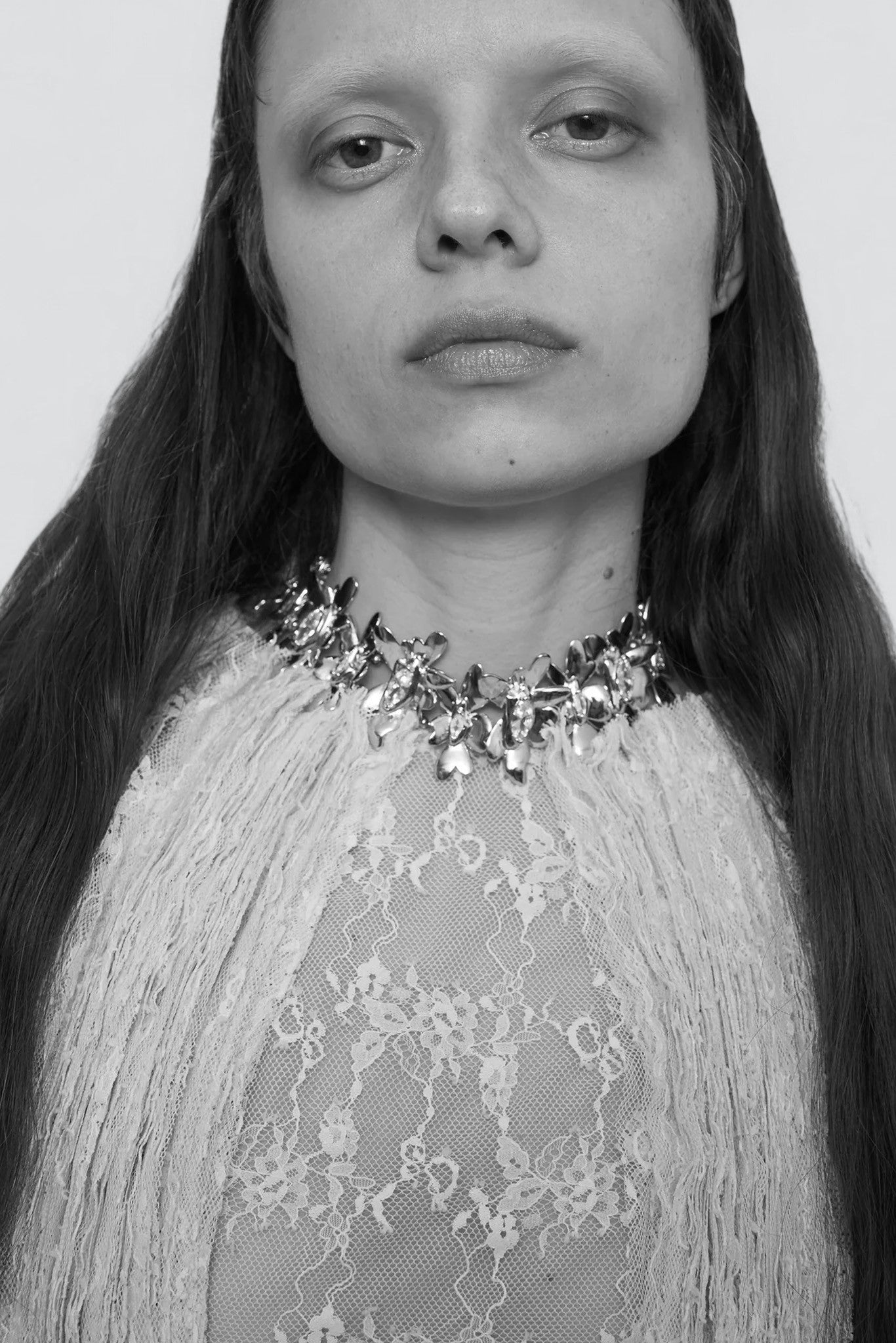 Crystal Clear Mega Daisy Necklace