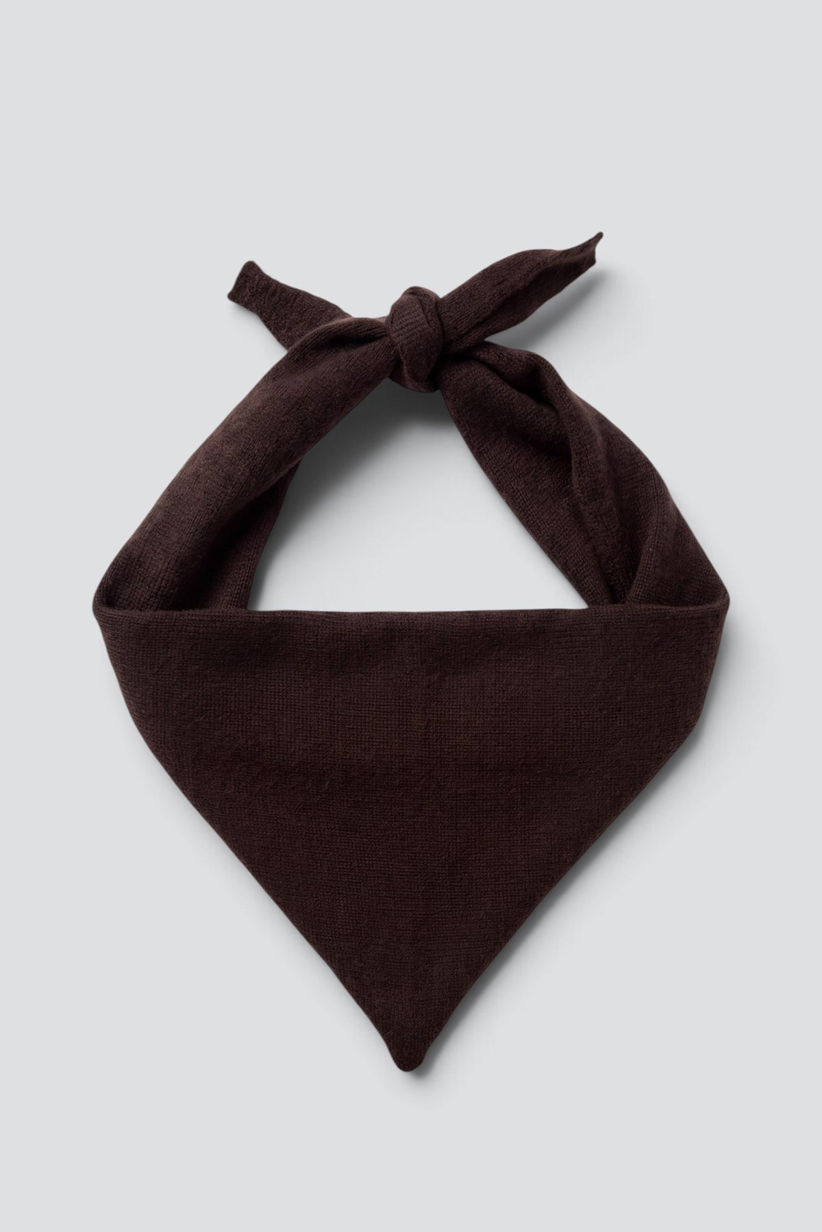 Dark Brown Cashmere Triangle Scarf