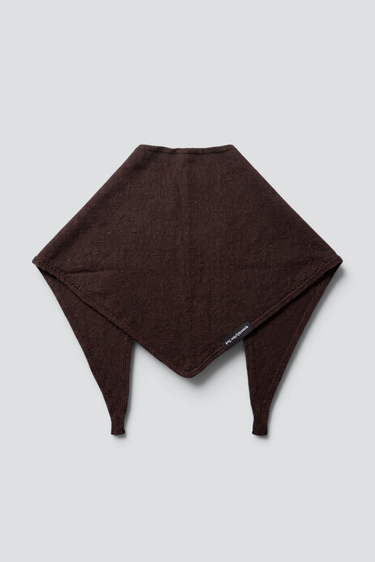 Dark Brown Cashmere Triangle Scarf